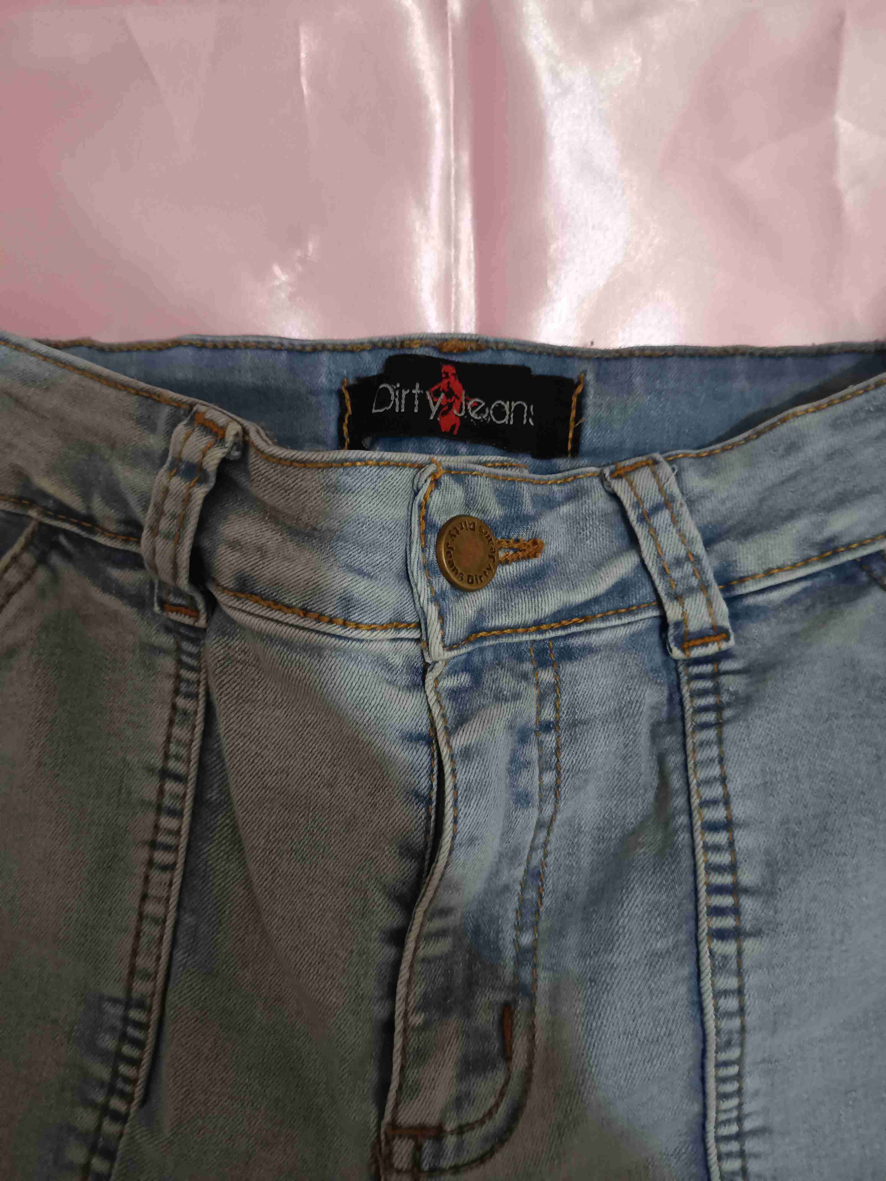 Jeans claros de tiro alto wide leg - miniatura 3