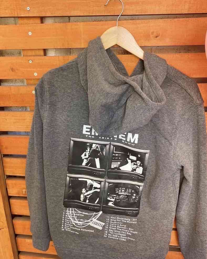 Polerón gris con capucha de Eminem - miniatura 2