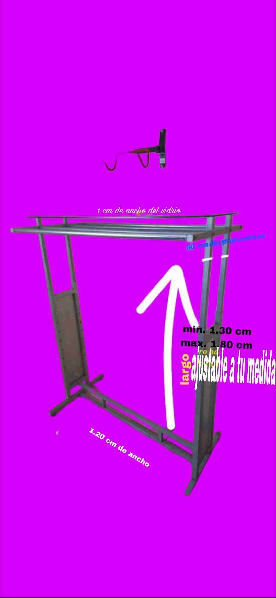 Perchero acero inoxidable ajustable a tu medida - miniatura 4