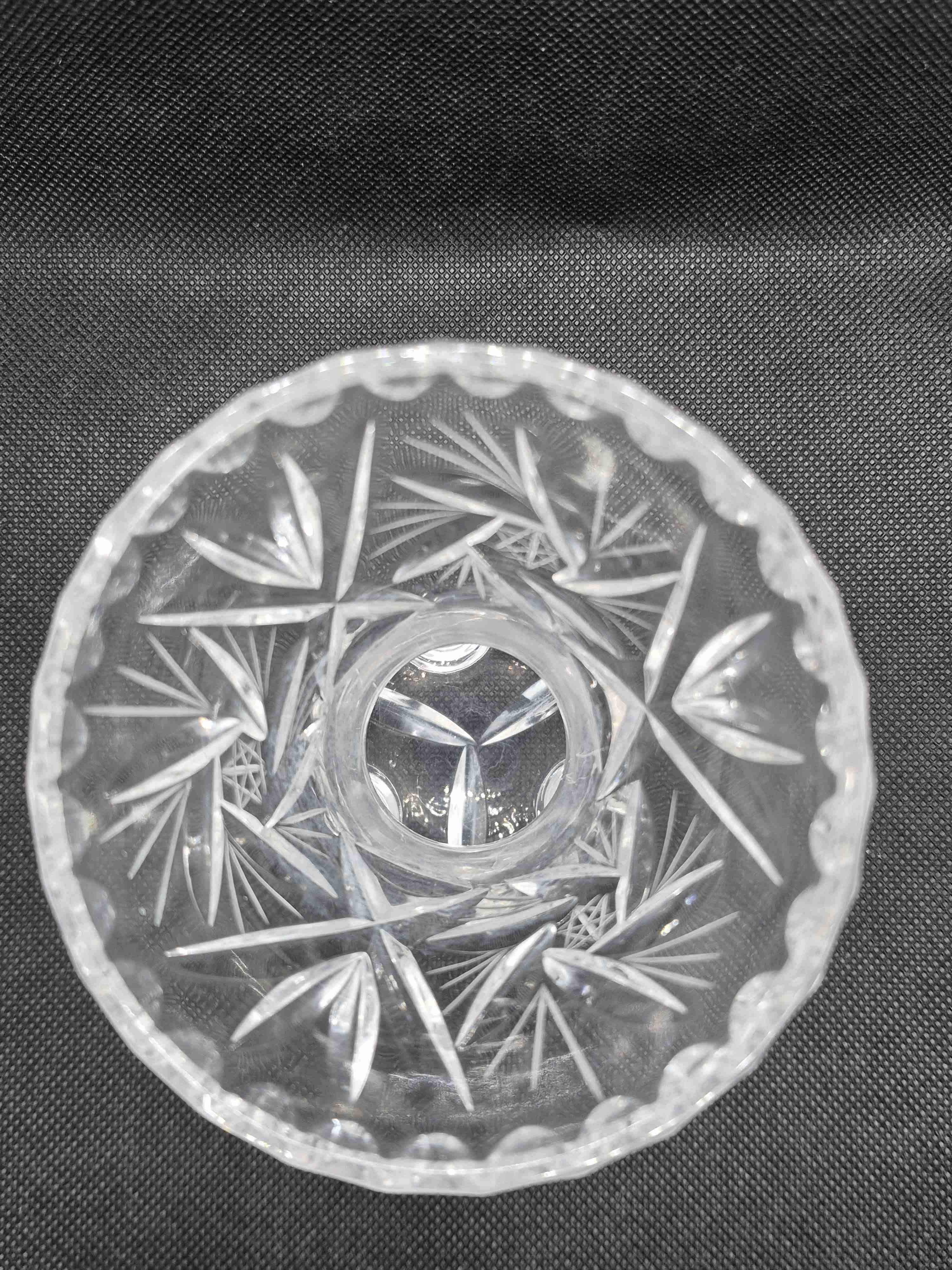 Florero de cristal tallado - 4