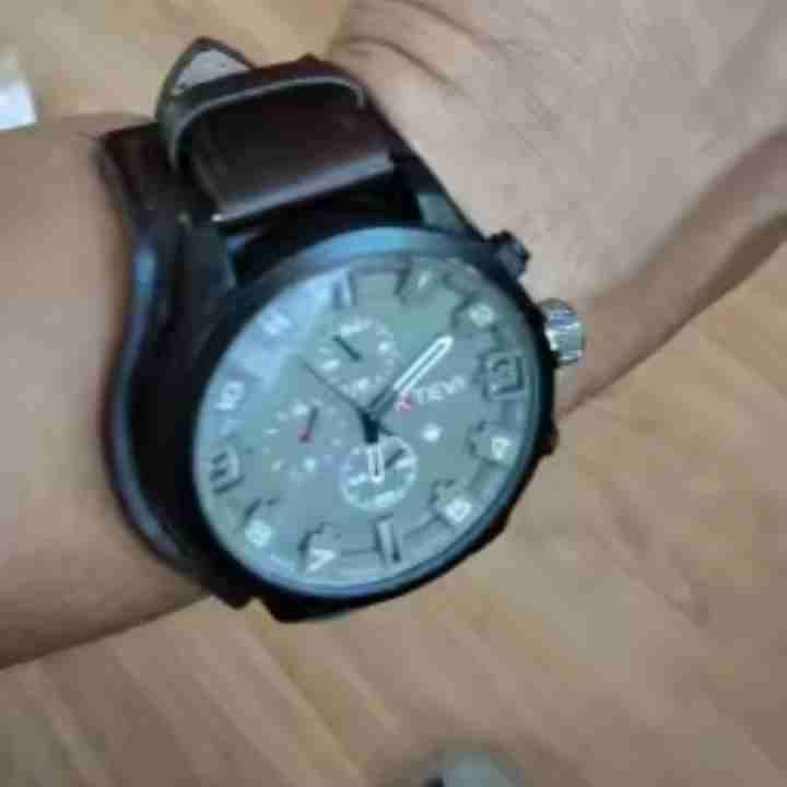 Reloj análogo marrón elegante - miniatura 3