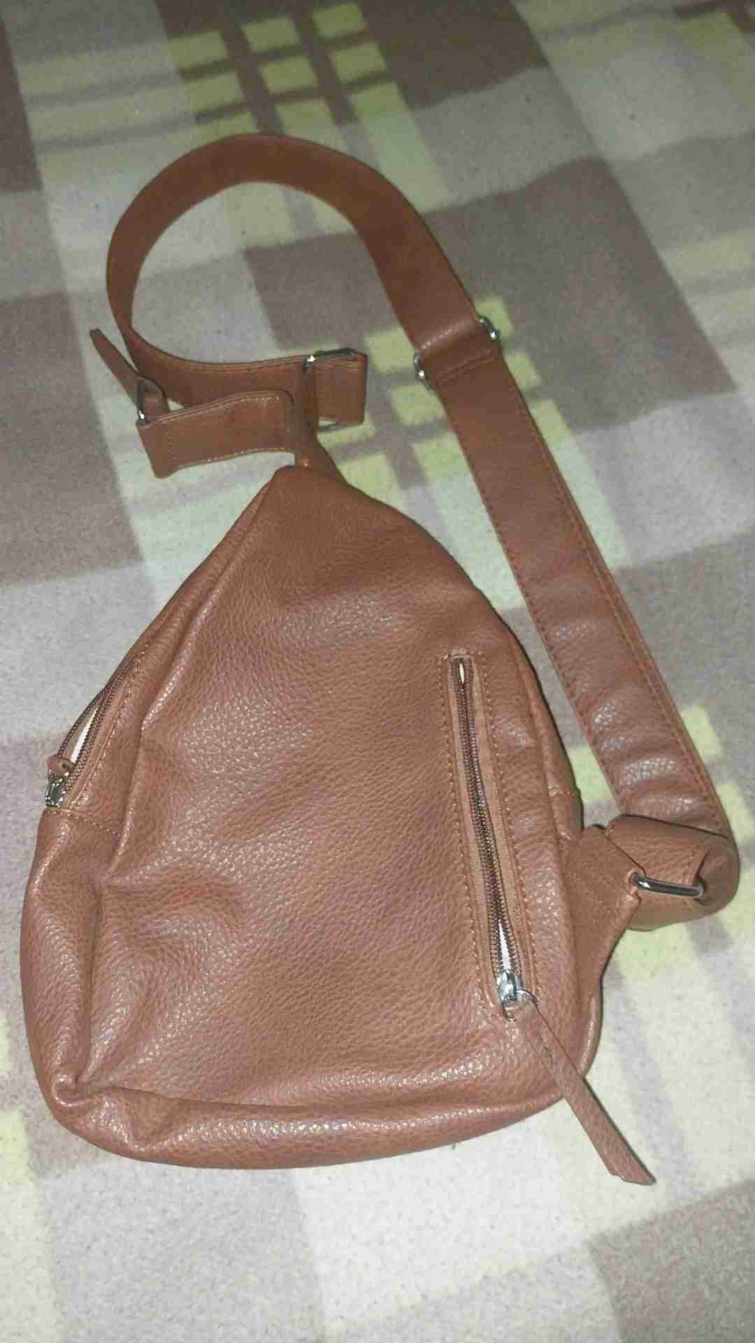 Mochila bandolera marrón - miniatura 4