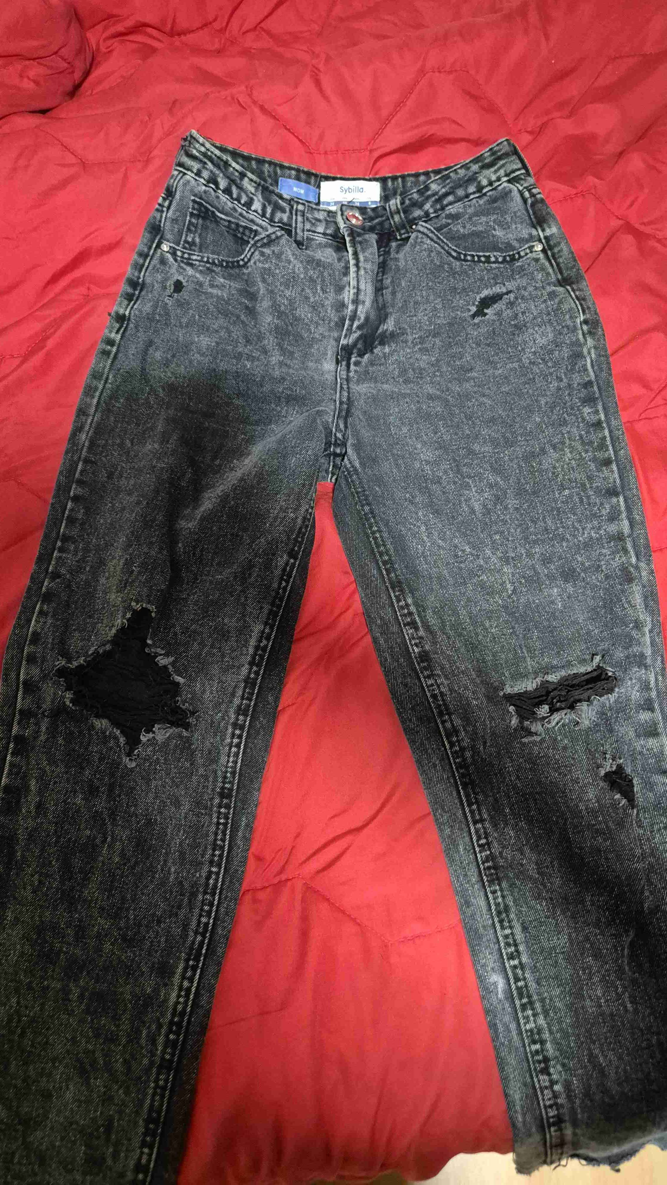 Jeans negros talla 34 - 1