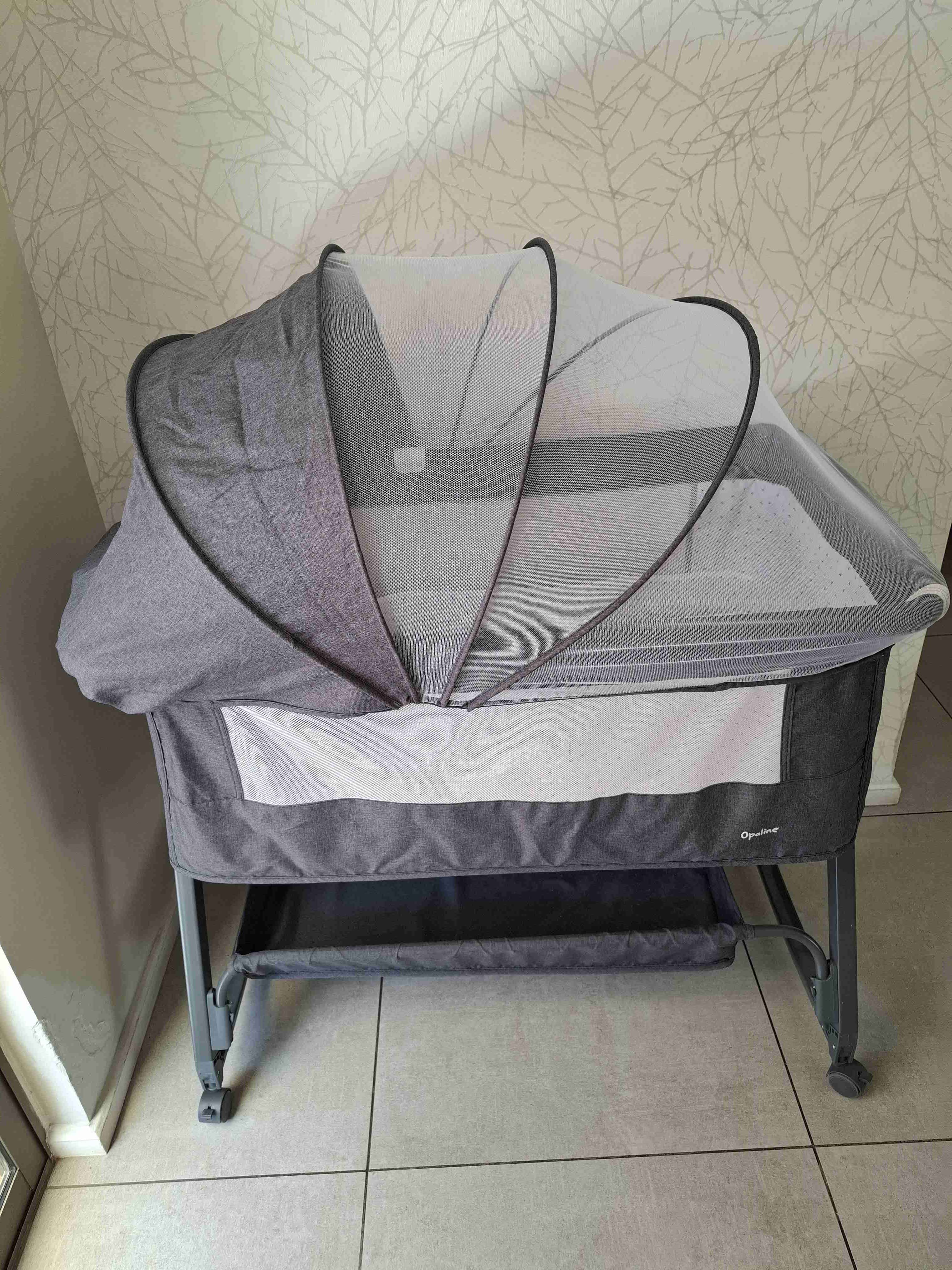 Cuna colecho opaline para bebé gris - miniatura 3