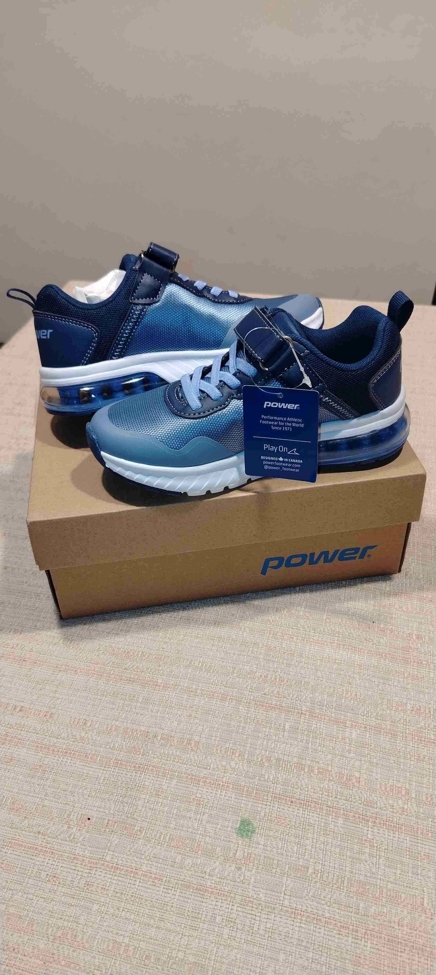 Zapatillas deportivas moradas Power para niños - miniatura 1