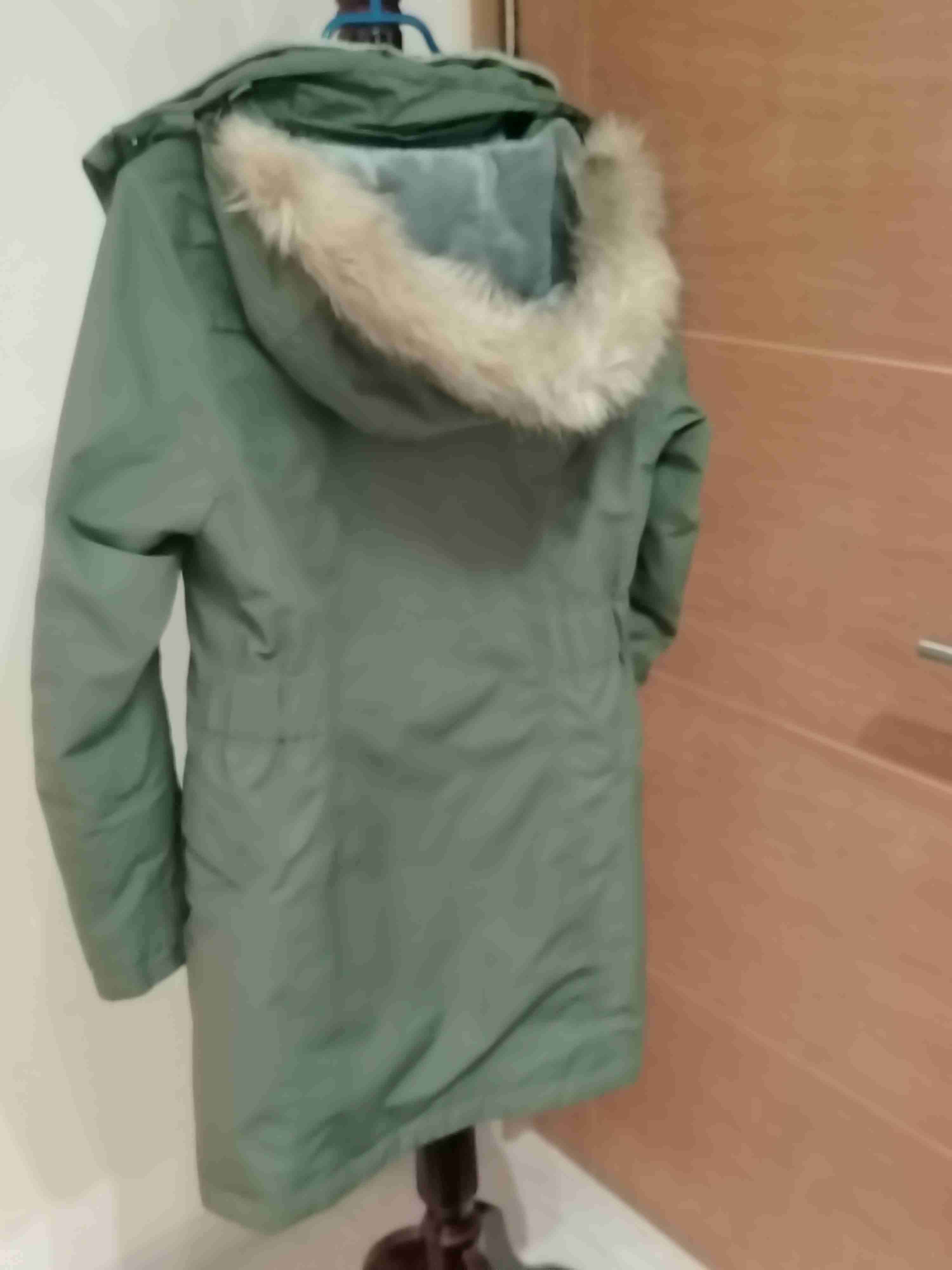 Parka impermeable verde mujer Doite - miniatura 3