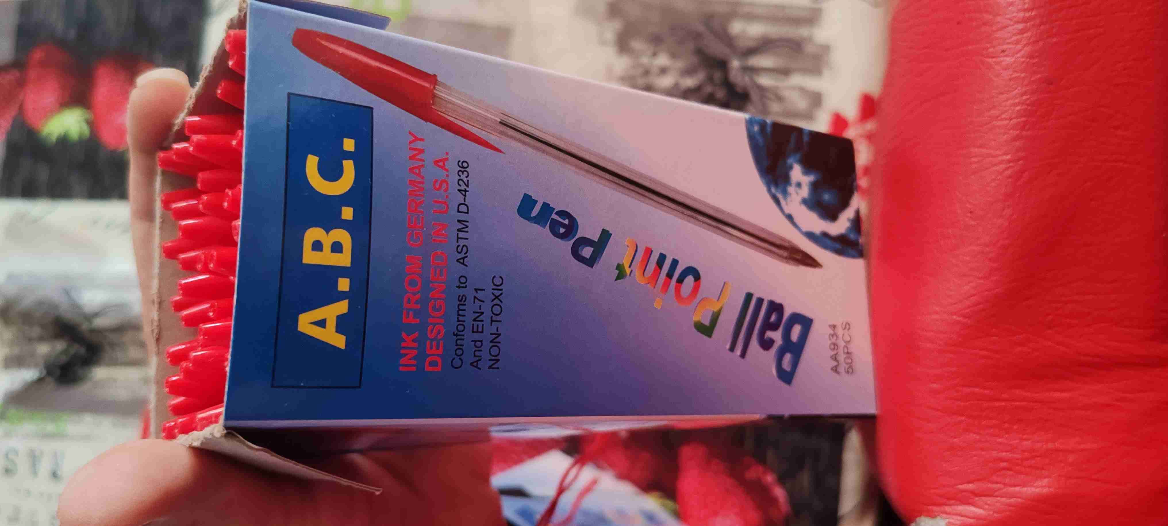 Caja de bolígrafos rojos A.B.C. - miniatura 1