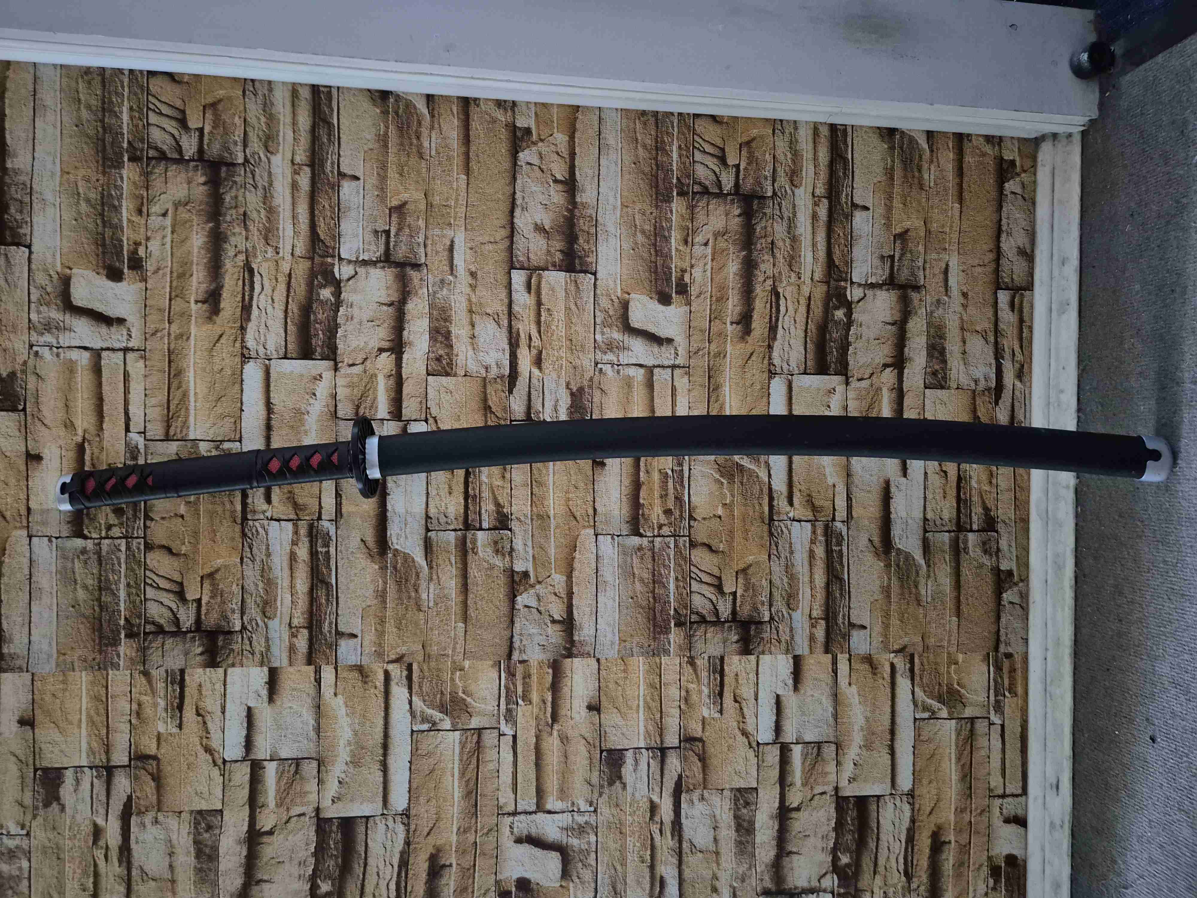 Katana Tanjiro Kimetsu no yaiba negra - miniatura 2