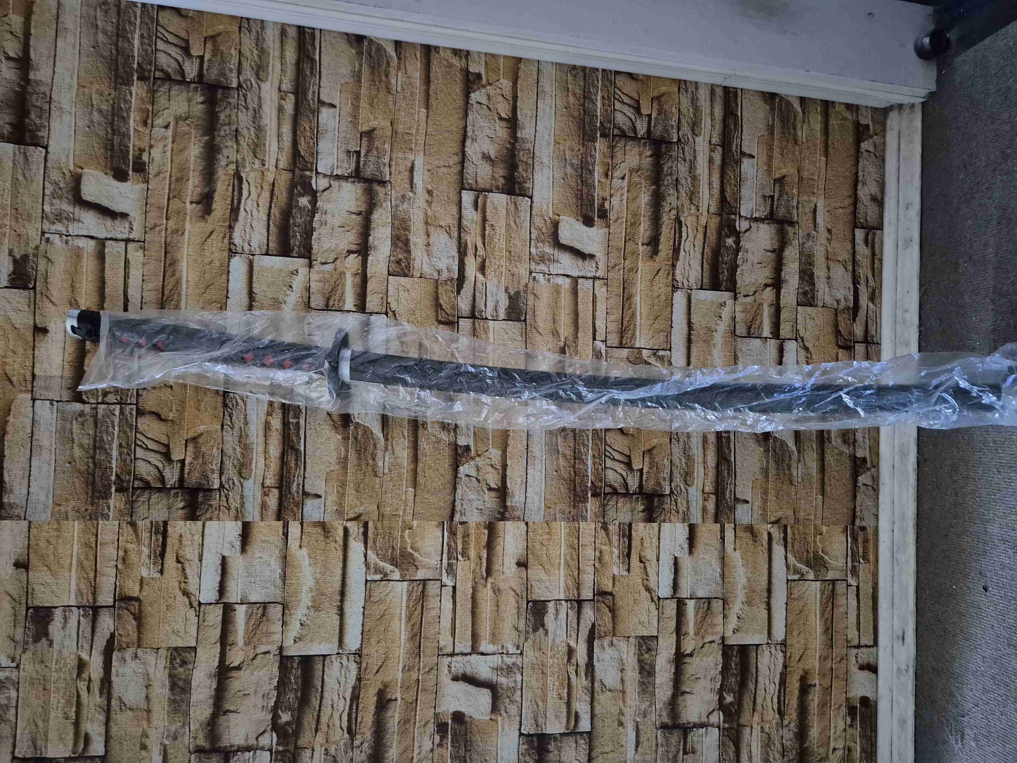 Katana Tanjiro Kimetsu no yaiba negra - miniatura 3