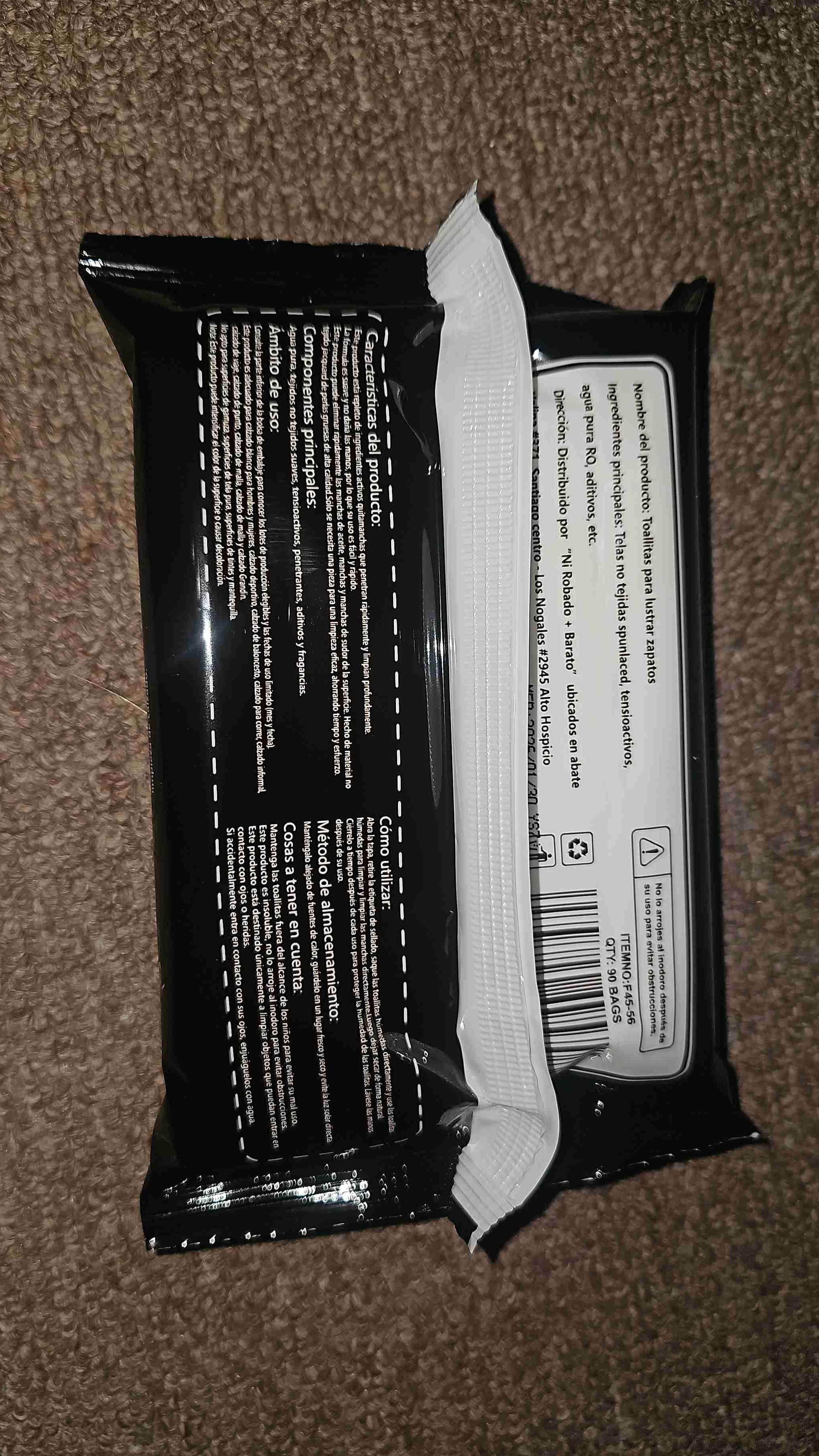 Toallitas húmedas para calzado - miniatura 2