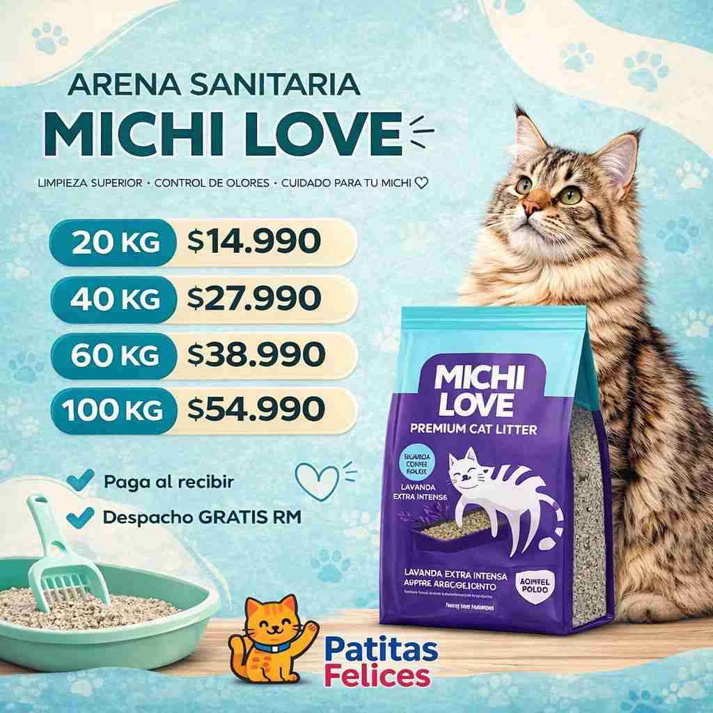 Arena sanitaria Michi Love 20 kg - 1