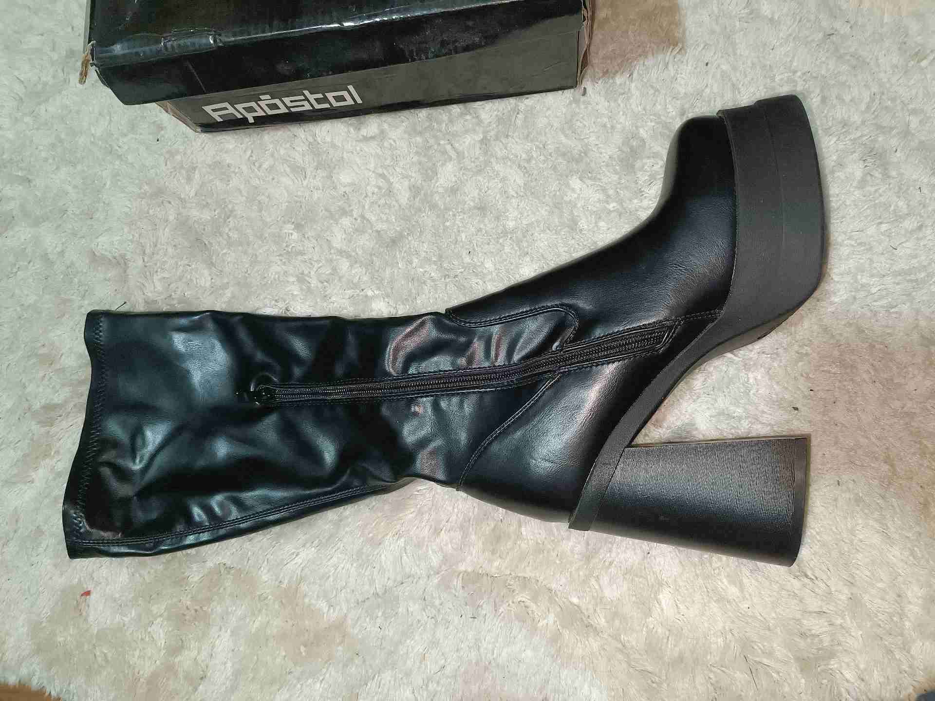 Bota Negra Cuerina - miniatura 2