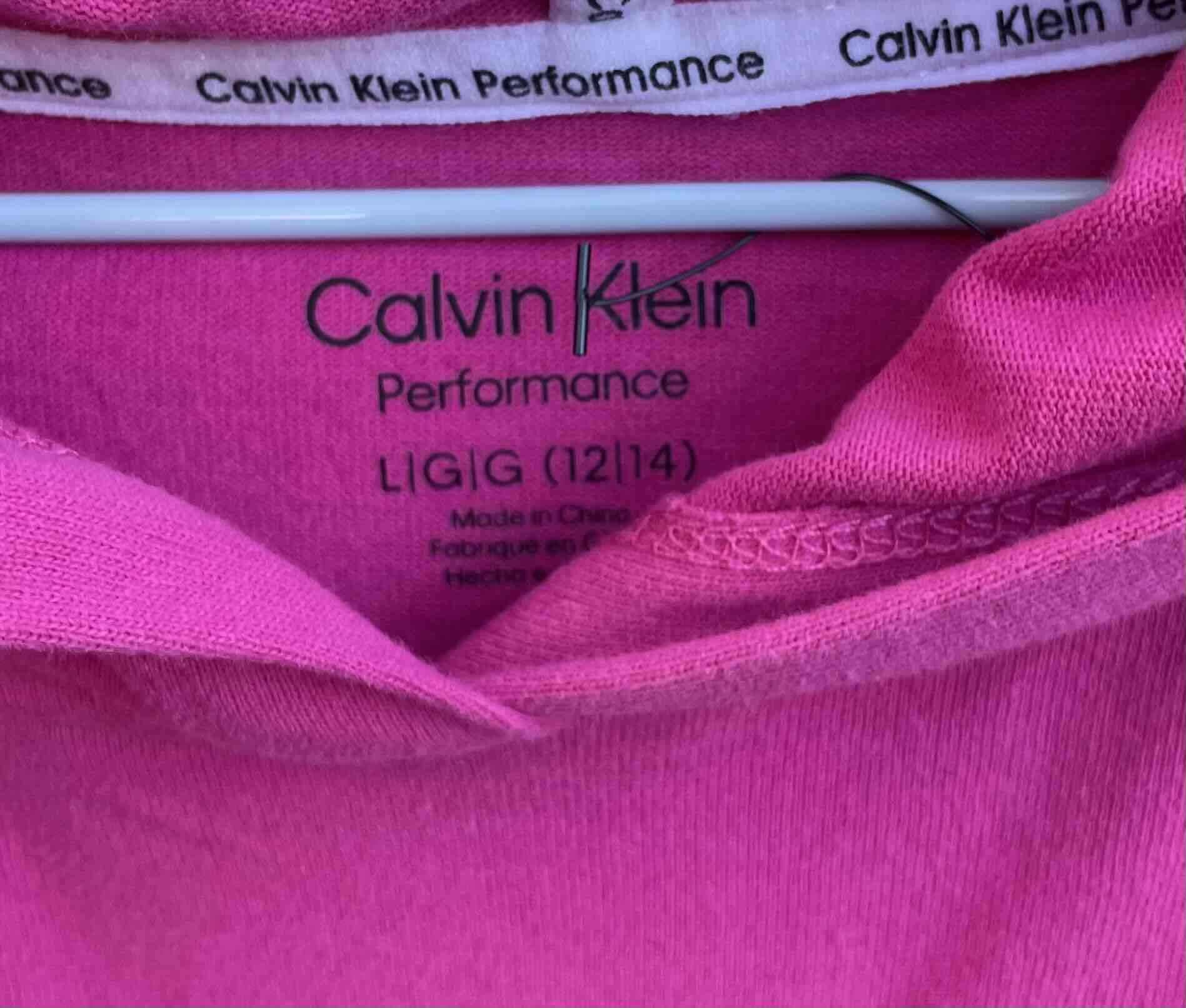 Vestido CK fucsia con capucha de niña - miniatura 2