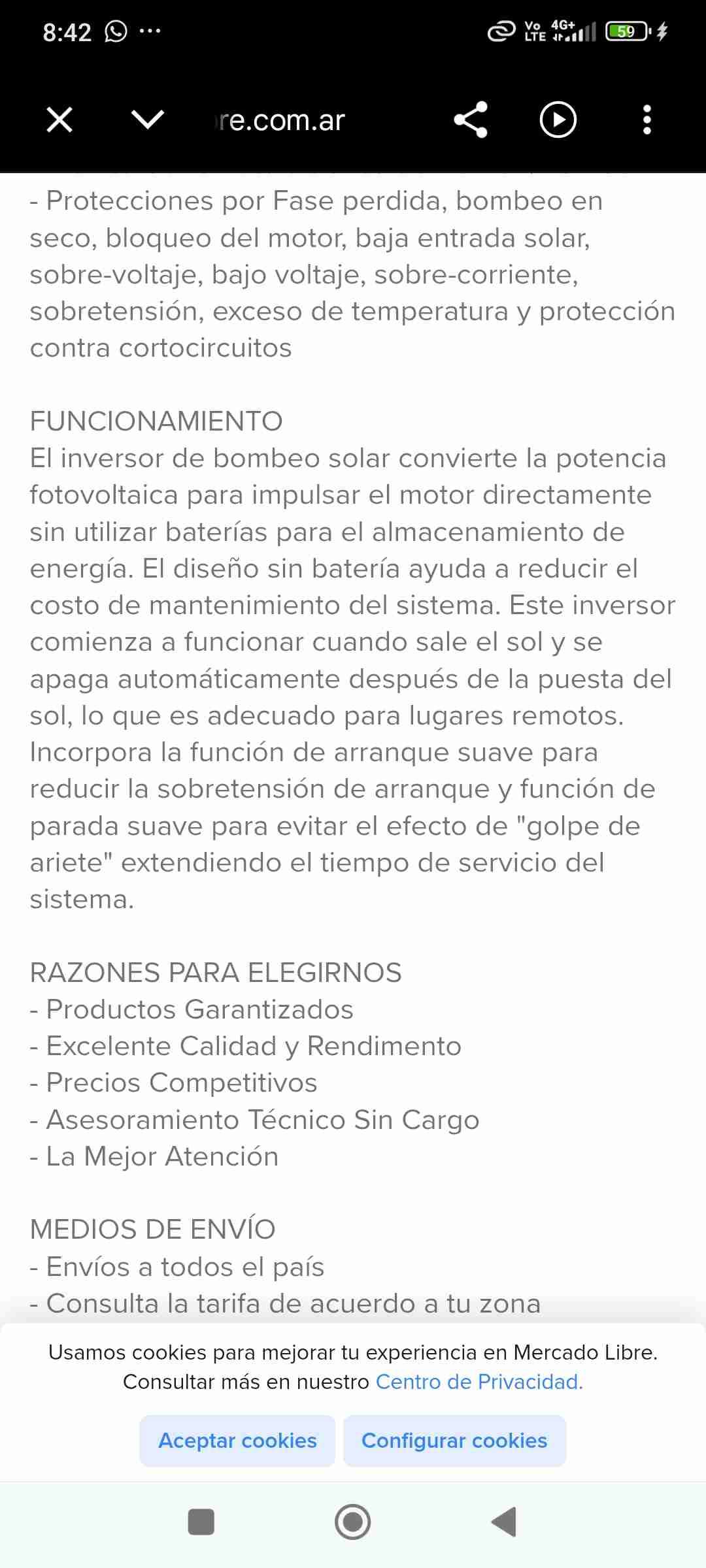 Inversor Trifásico Solar Renogen - 3