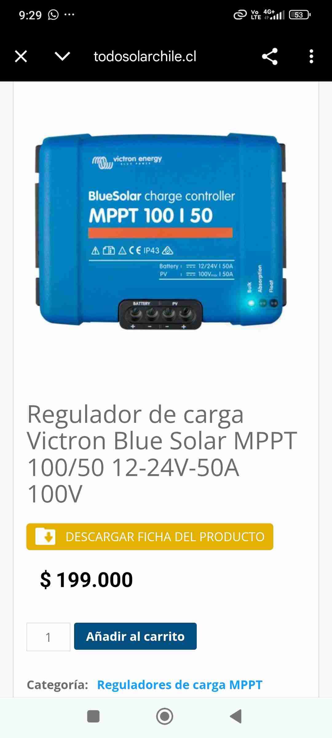 Controlador de carga BlueSolar MPPT - miniatura 2