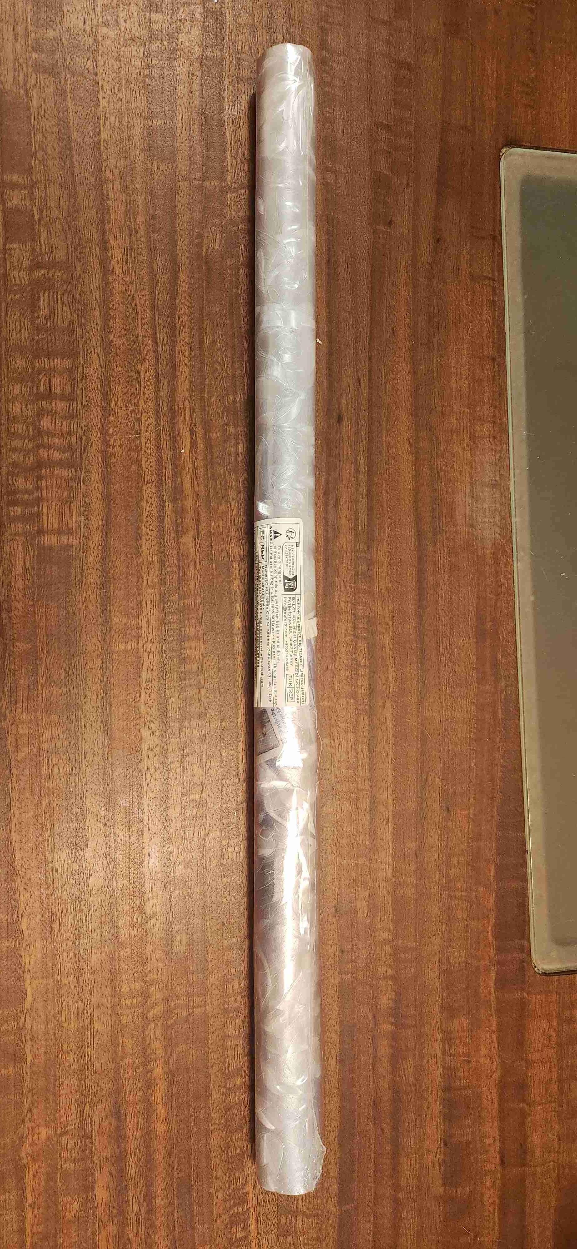 Papel adhesivo decorativo blanco - miniatura 1