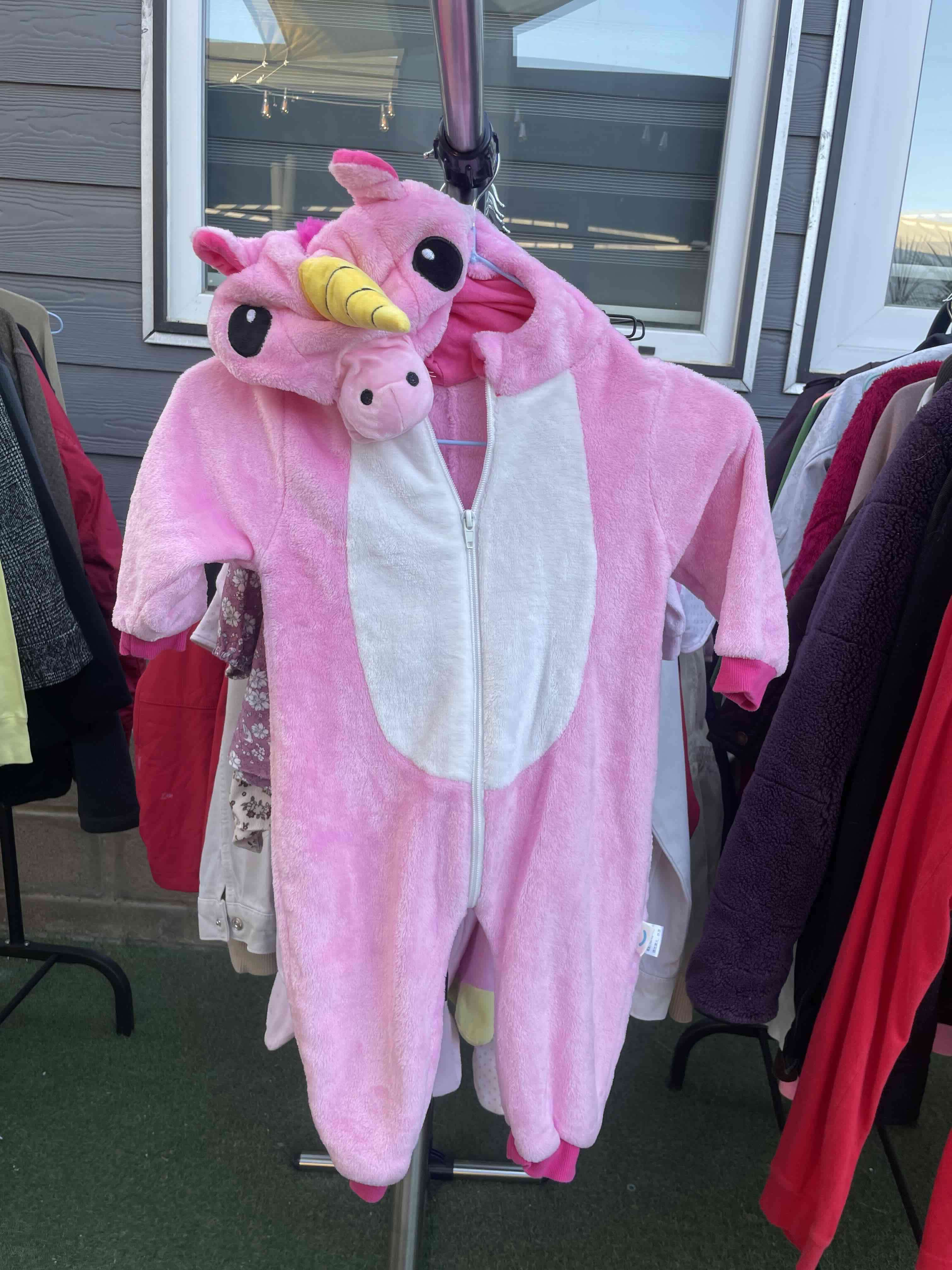 Pijama unicornio rosado infantil