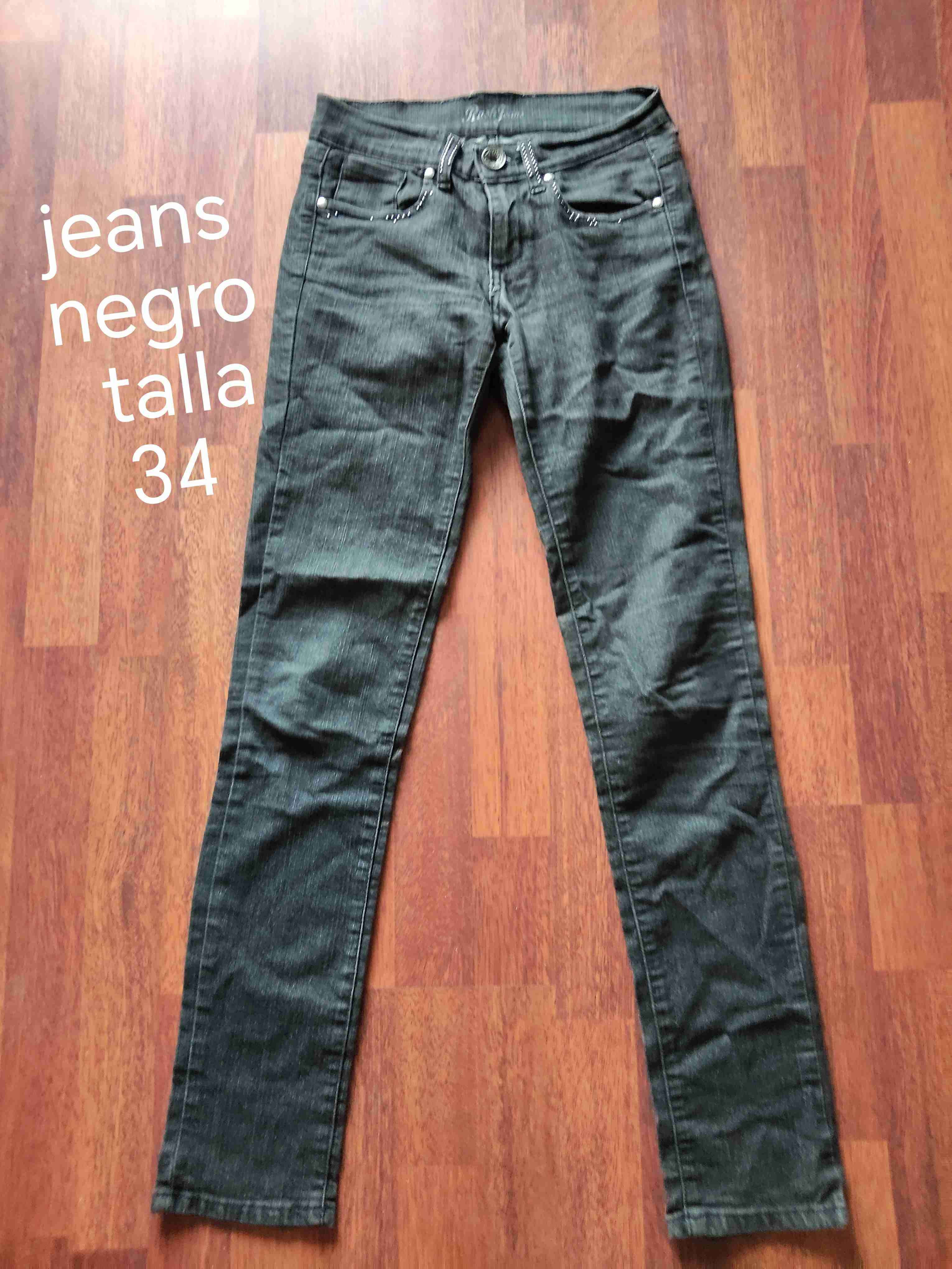 Jeans negro talla 34 - miniatura 2