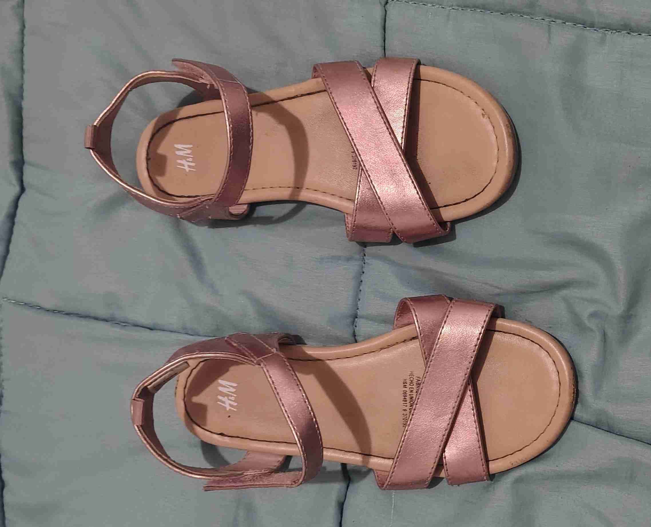 Sandalias color rosa metálico HyM - miniatura 1