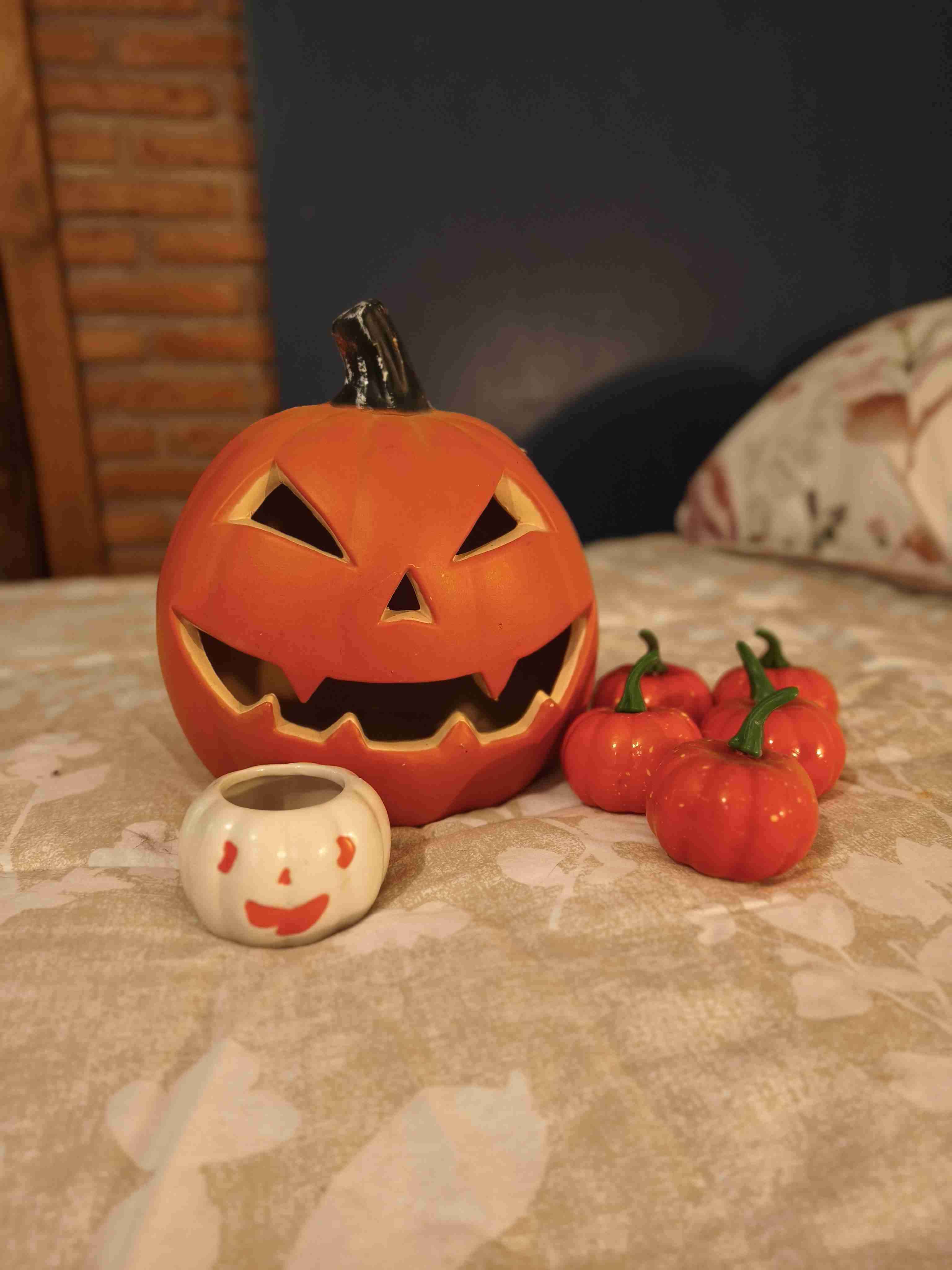 Pack calabazas decorativa Halloween - miniatura 1