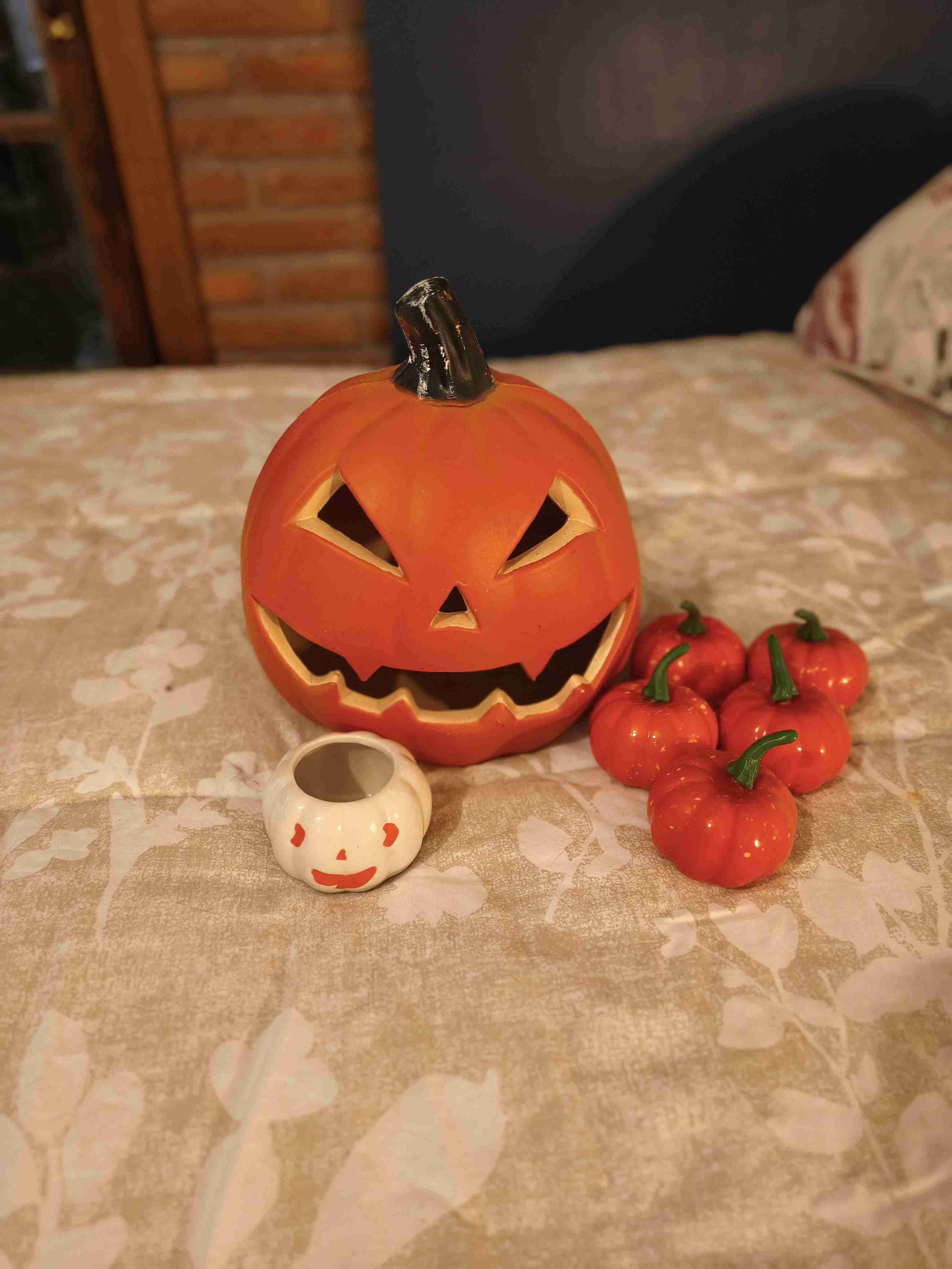 Pack calabazas decorativa Halloween - miniatura 2