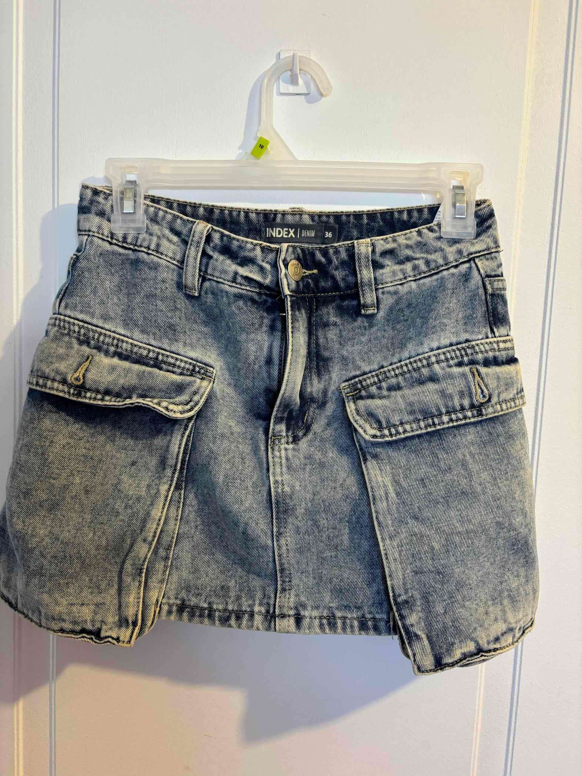 Mini falda de mezclilla INDEX - miniatura 1