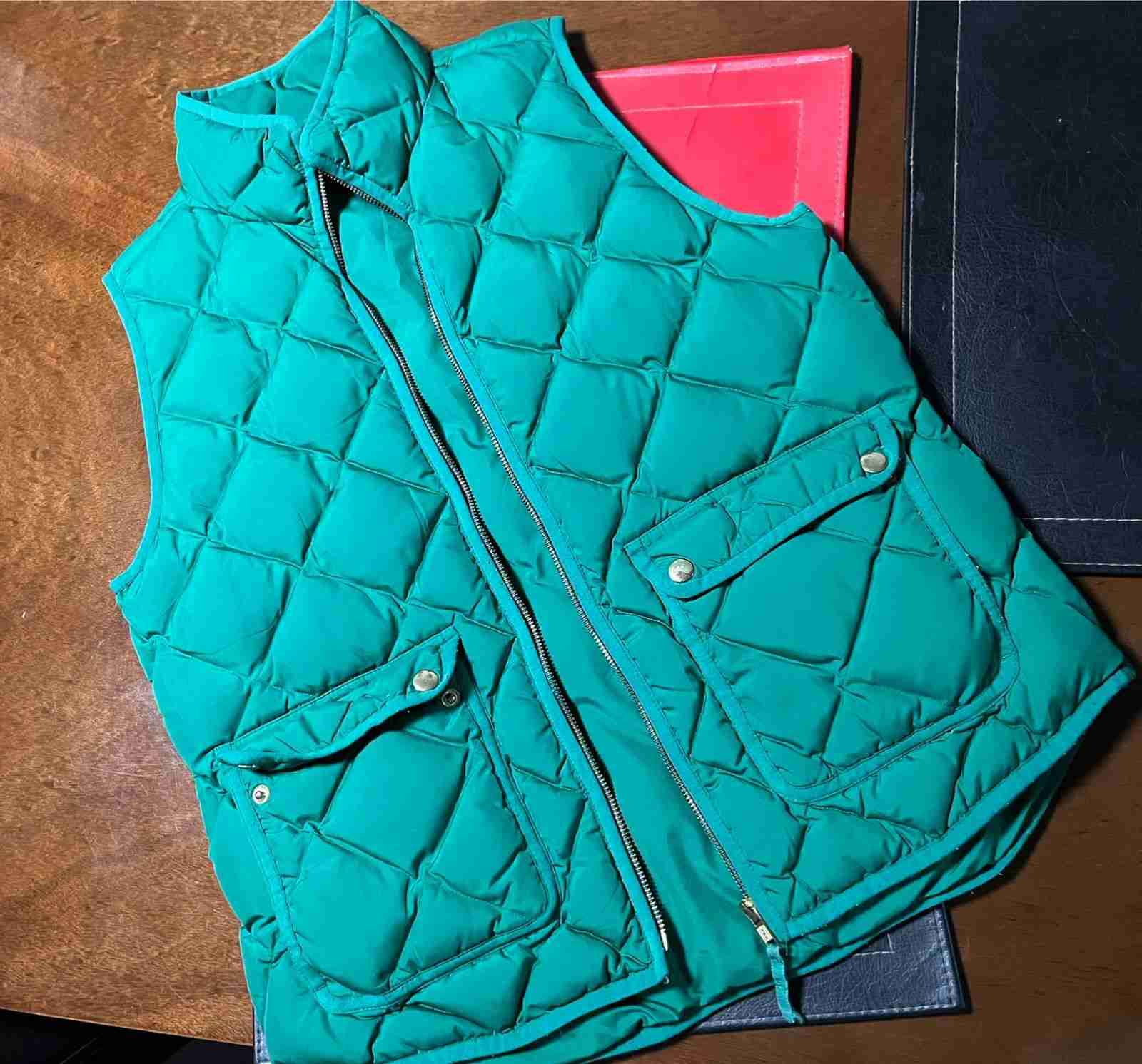 Chaqueta sin marngas acolchado verde - 1