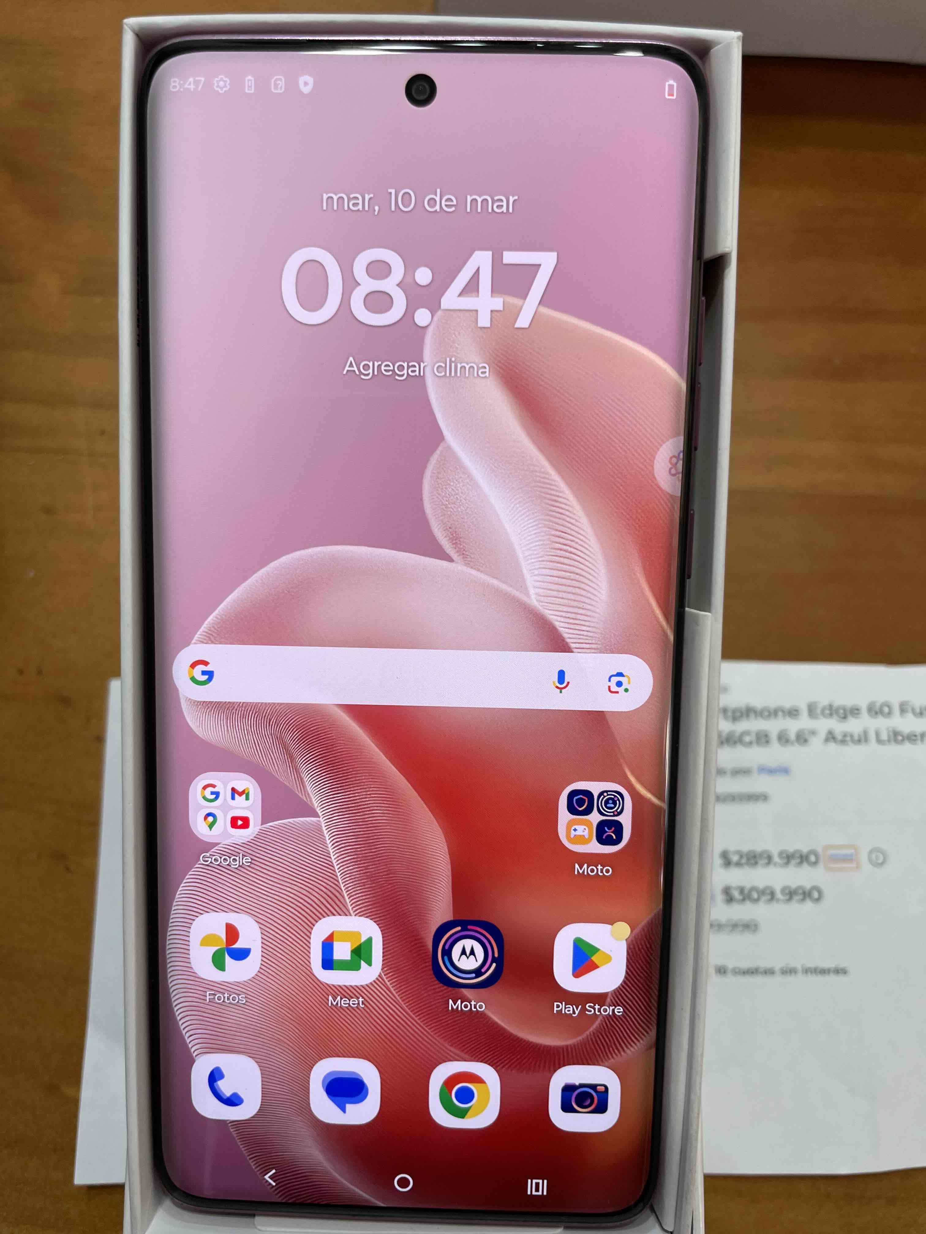 Smartphone Edge 60 fusion 6.6" rosa - miniatura 1