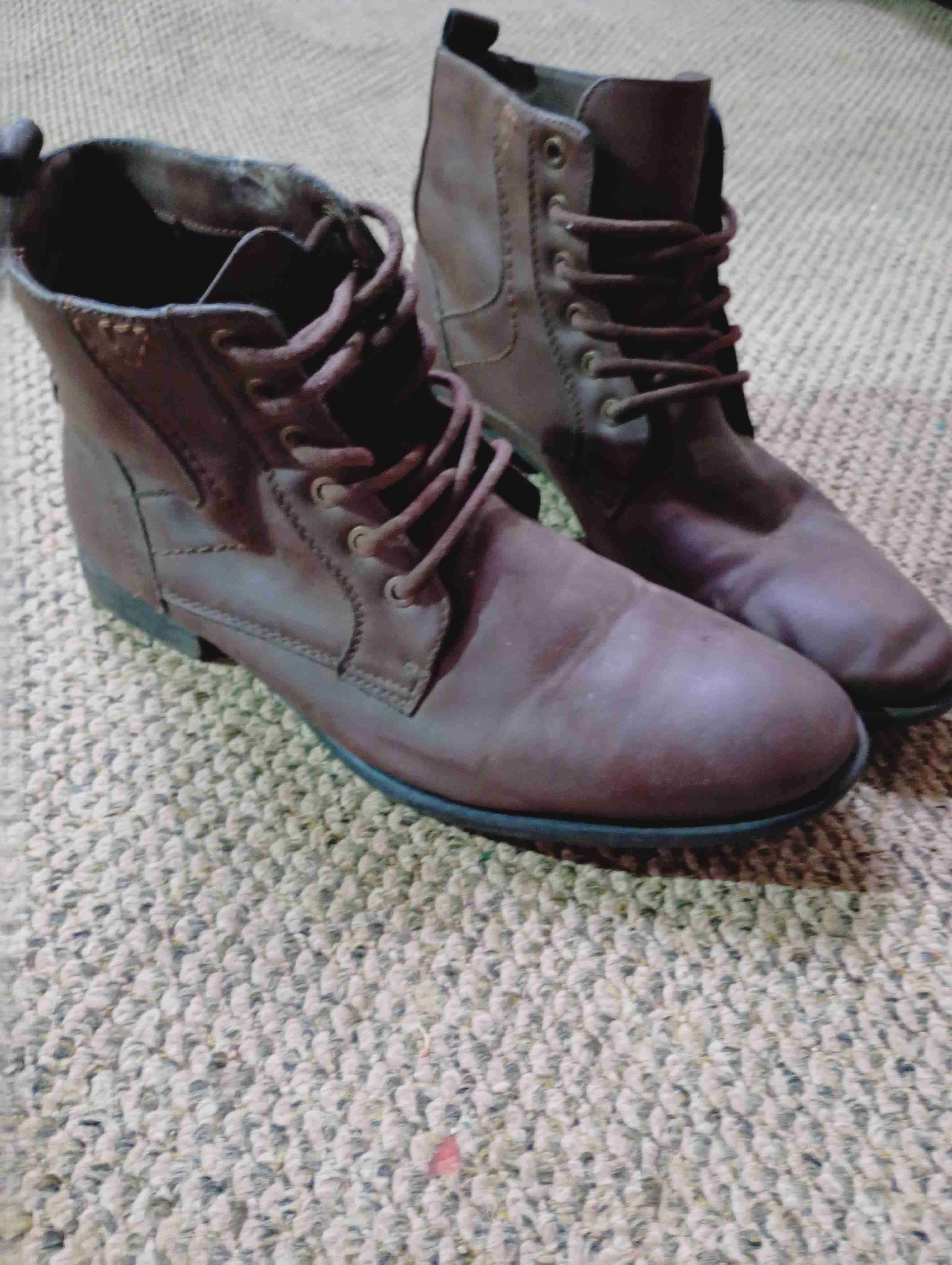 Botines marrones de cuero - miniatura 1