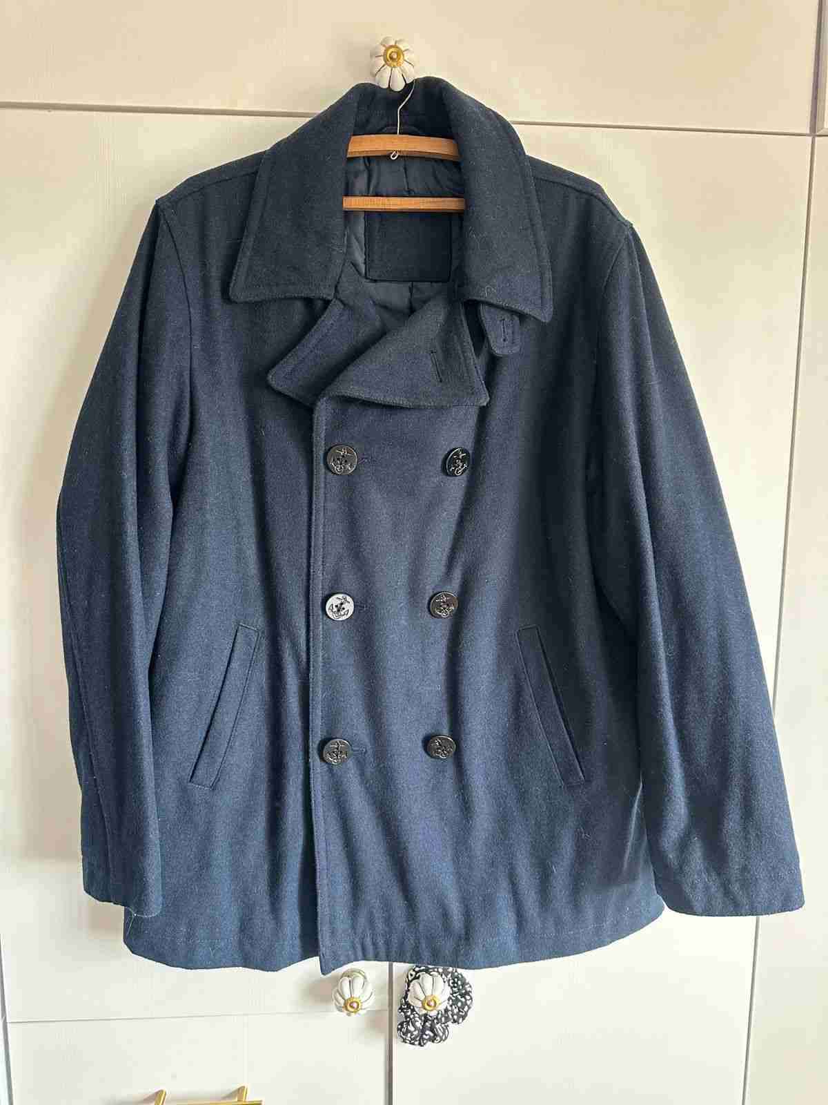 Abrigo azul marino clásico - miniatura 1