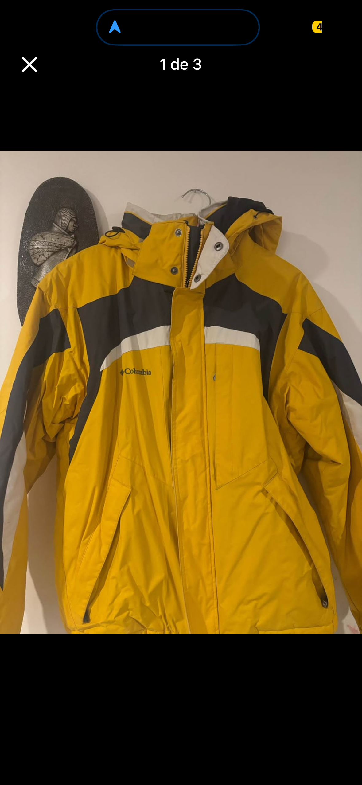 Chaqueta amarilla de invierno Columbia - 1