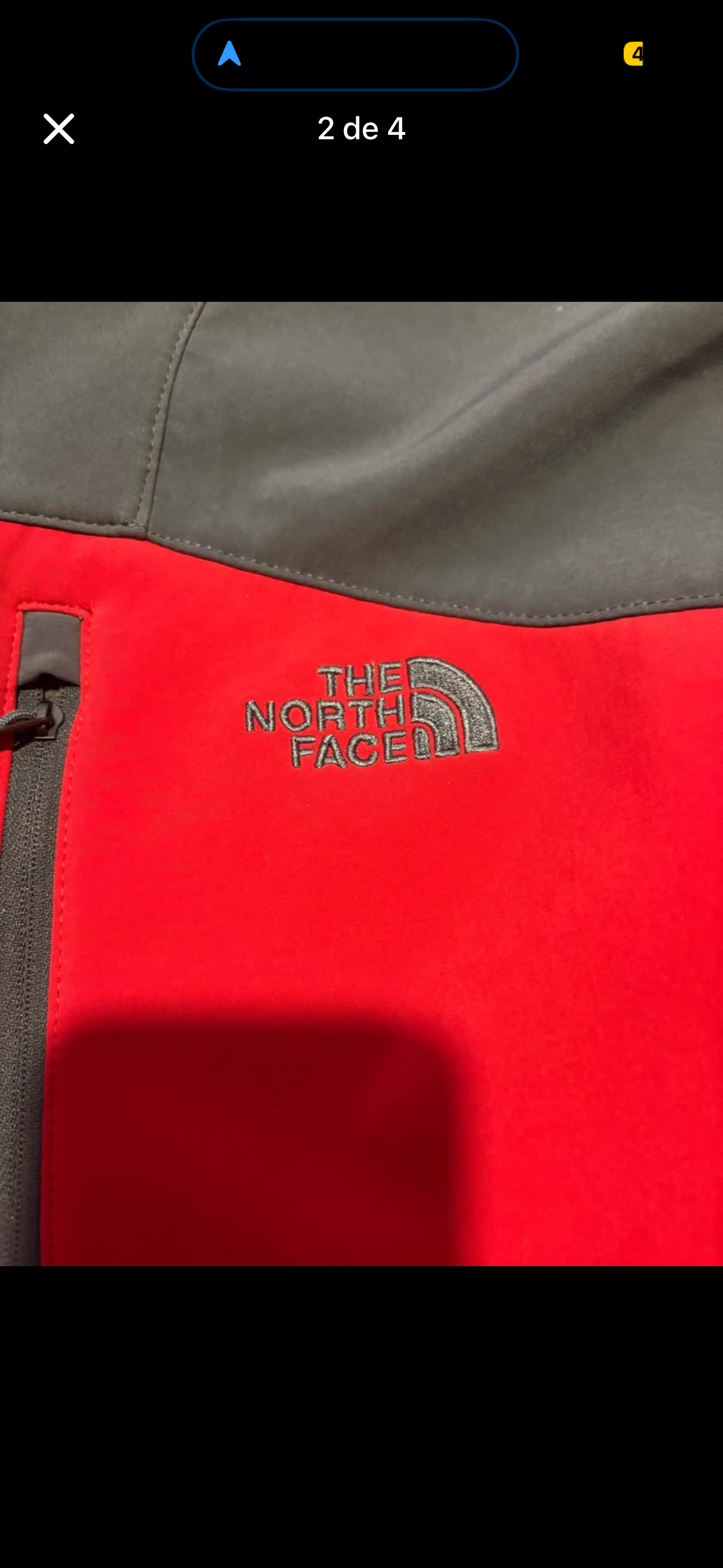 Chaqueta softshell roja the north face - miniatura 2