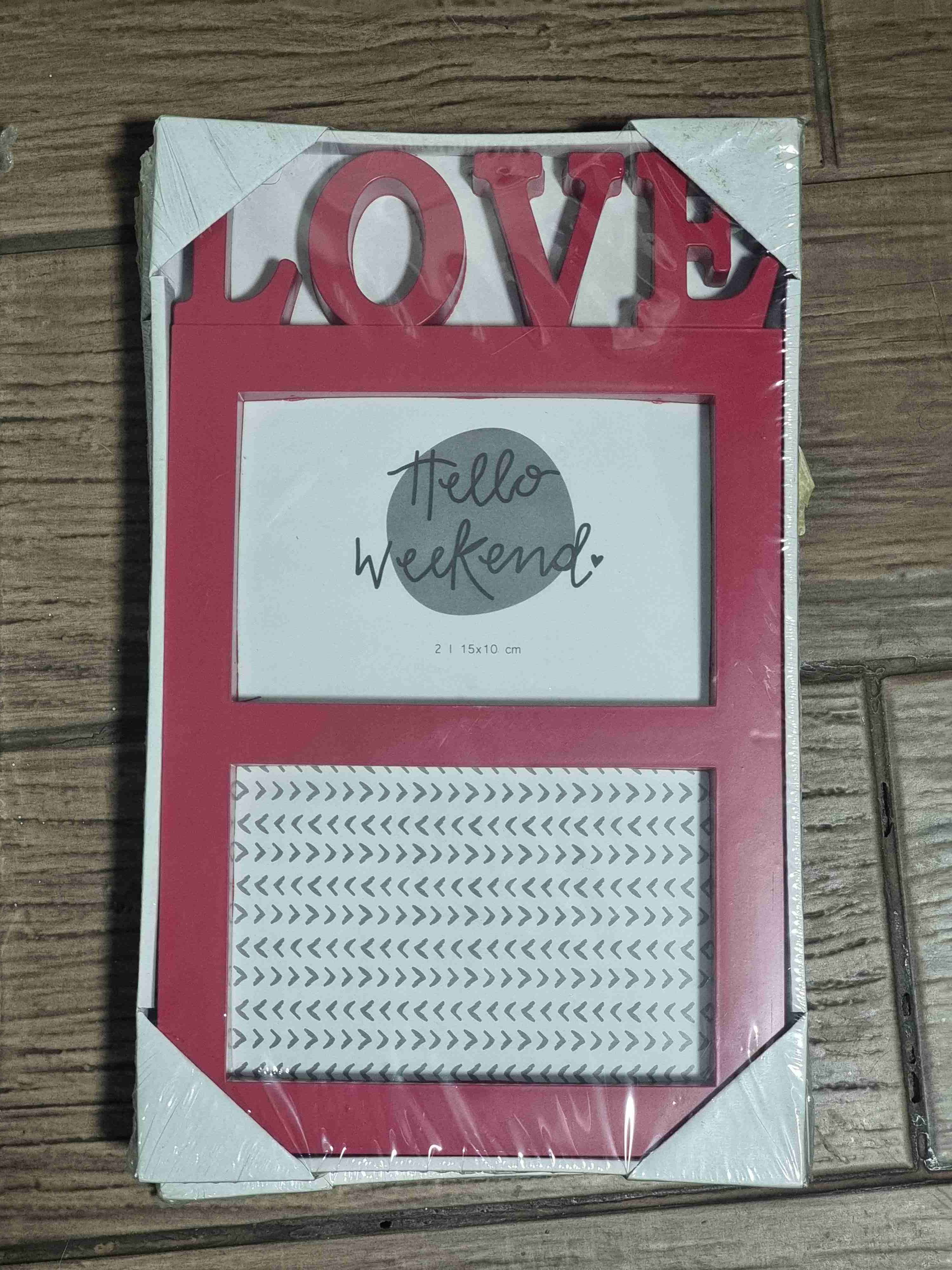 Marco de fotos Love rojo