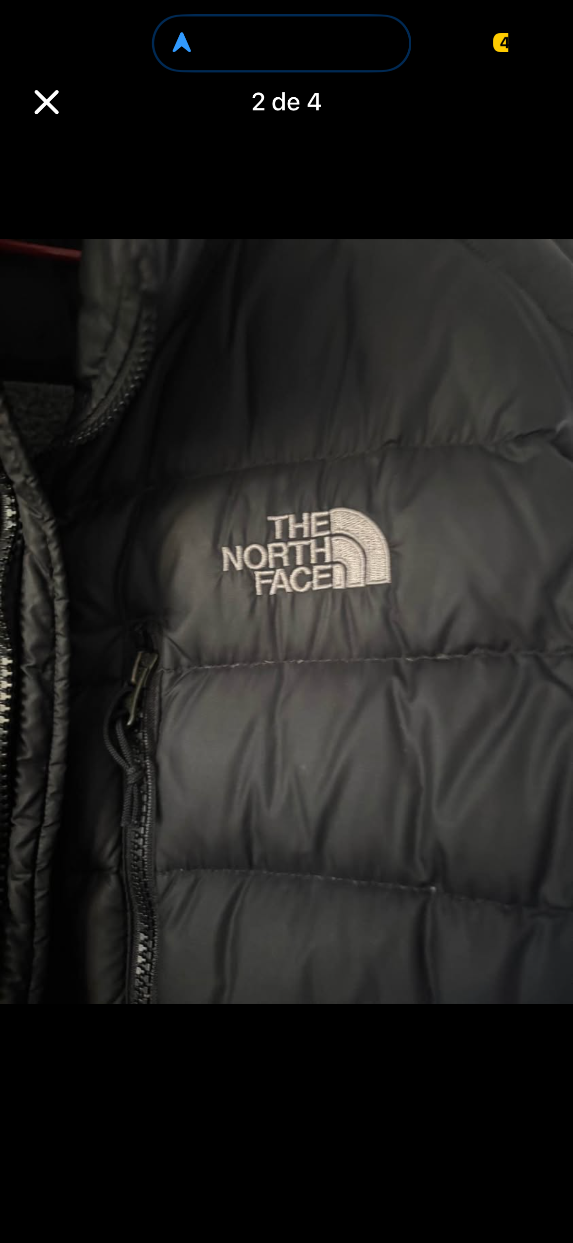 Chaqueta gris y negra North Face - 2