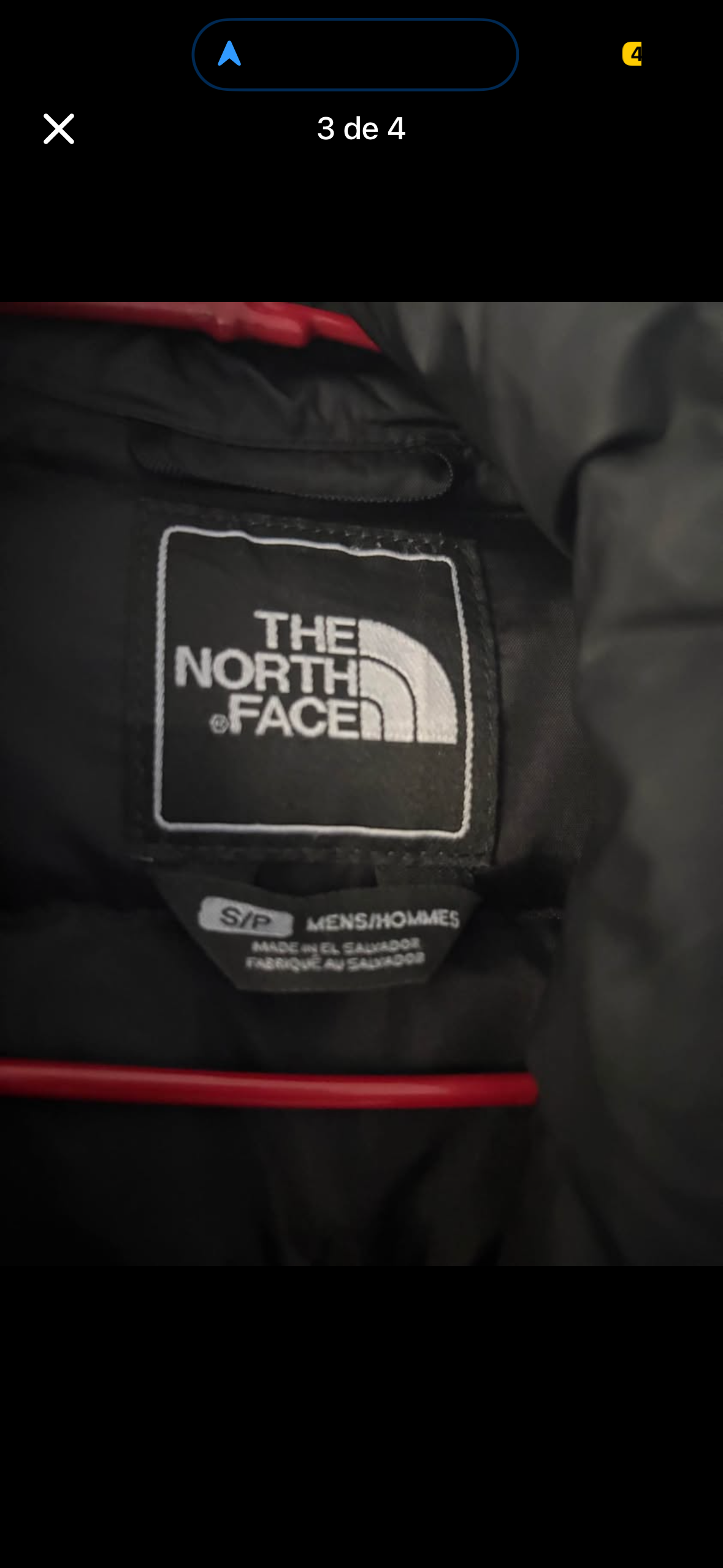 Chaqueta gris y negra North Face - 3