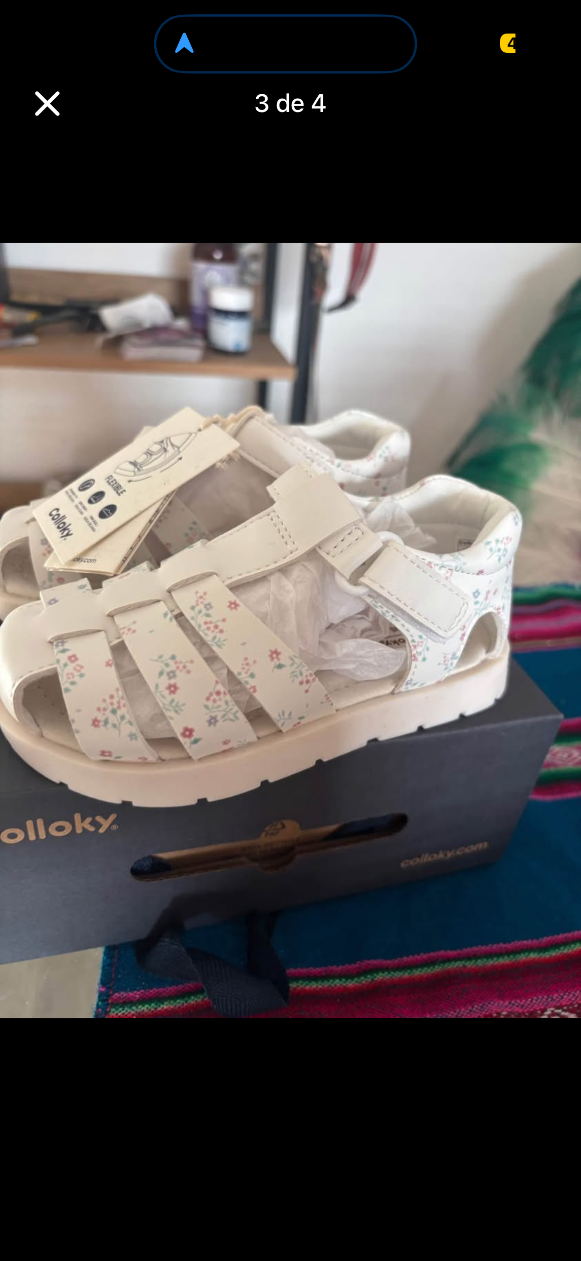 Sandalias blancas para bebé colloky - miniatura 2