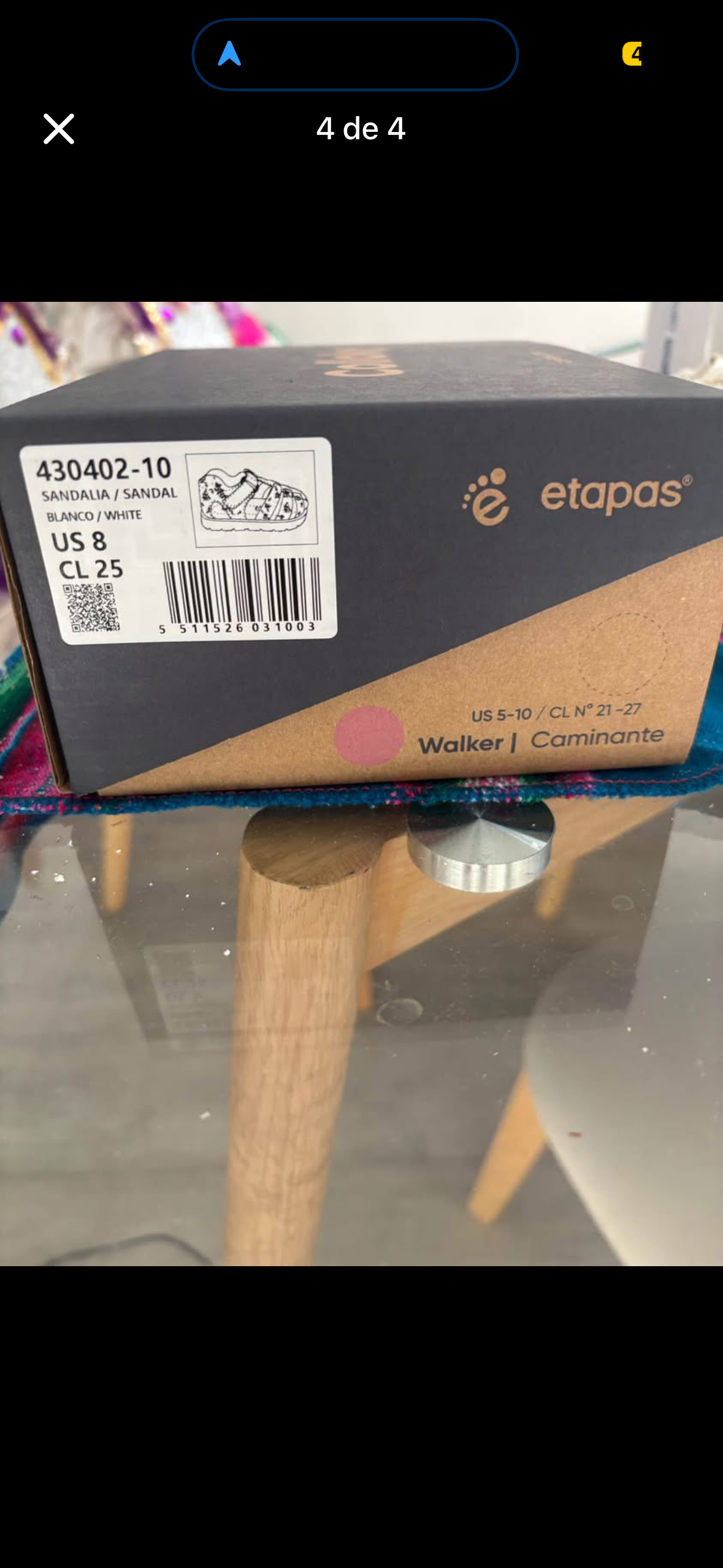 Sandalias blancas para bebé colloky - miniatura 3