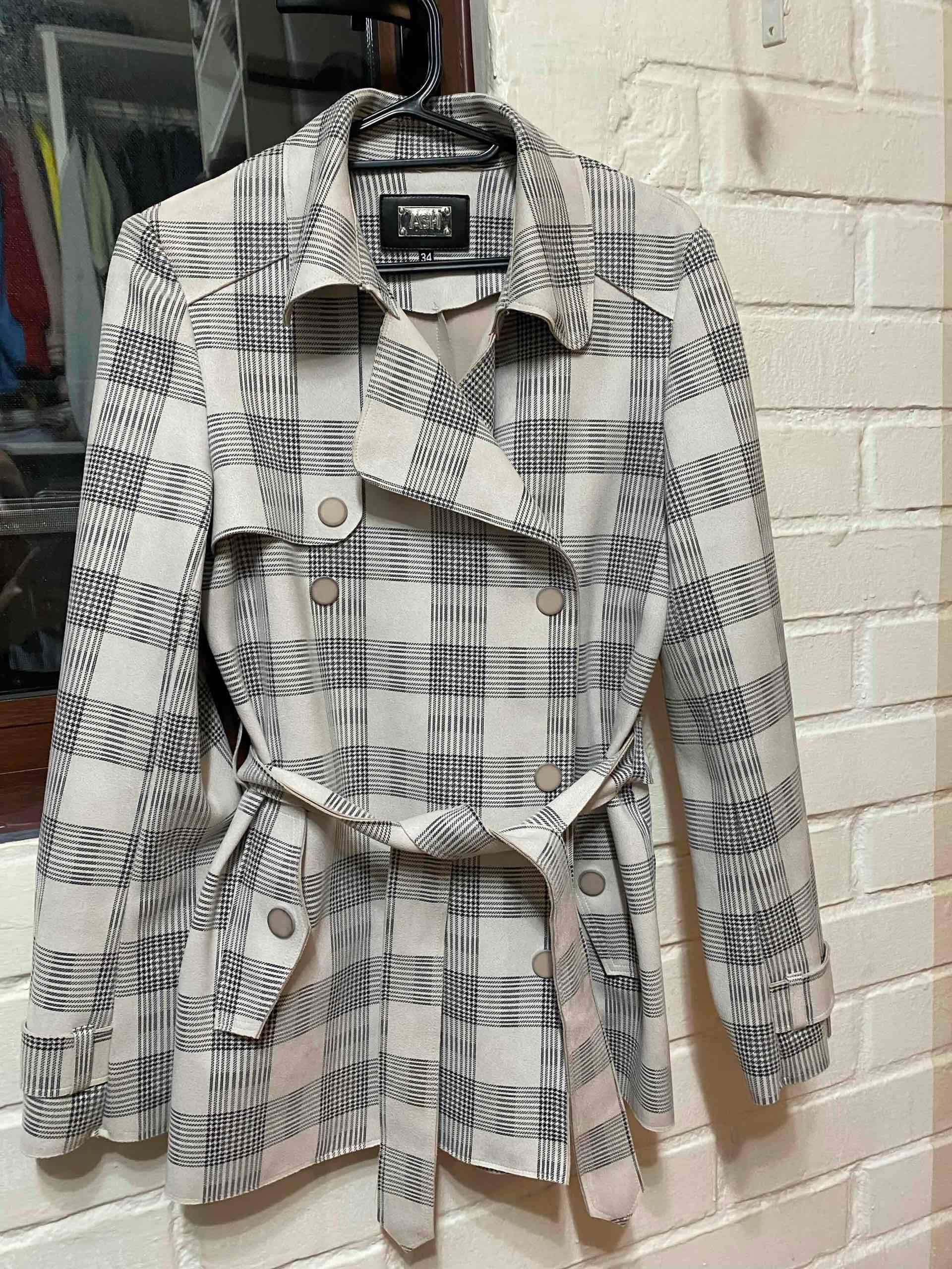 Abrigo de cuadros mujer - miniatura 1