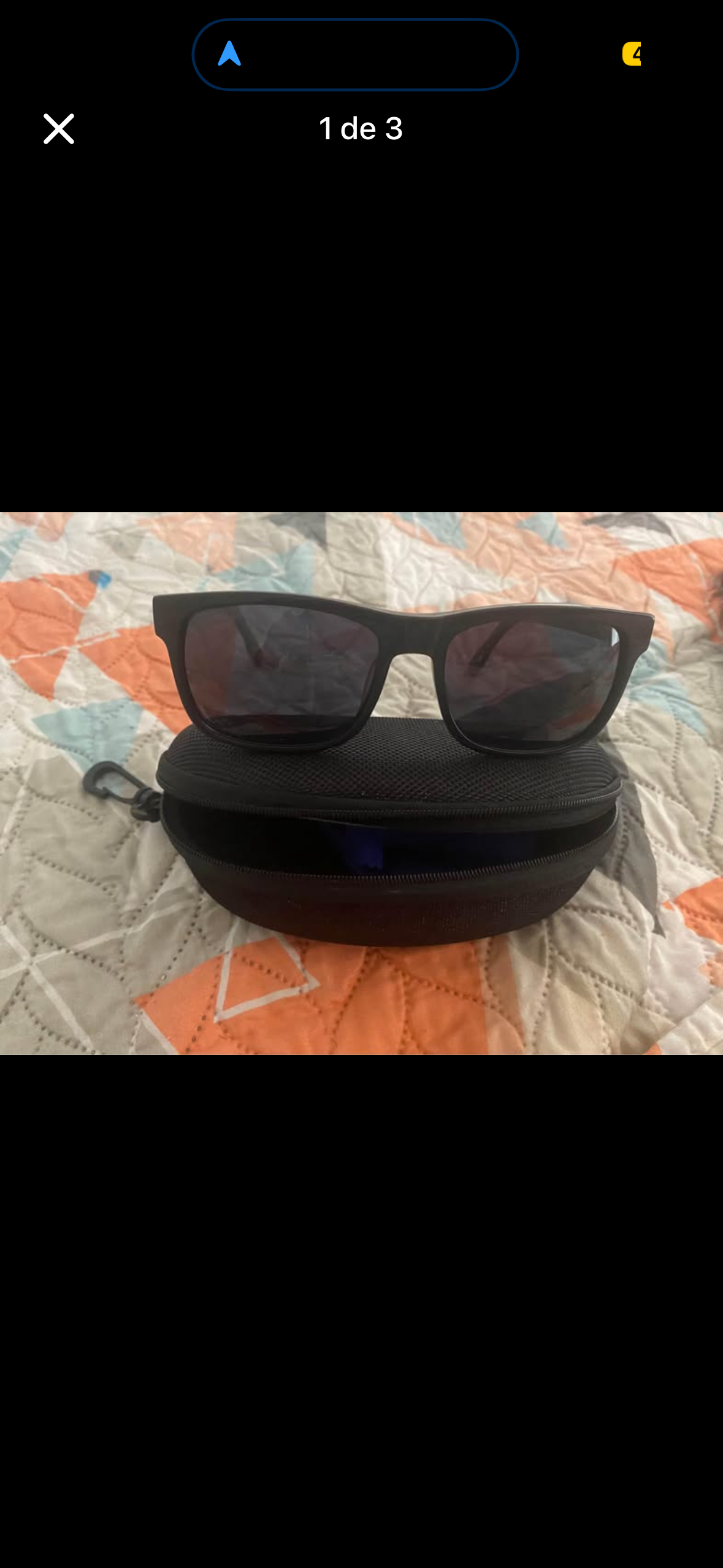 Gafas de sol negras unisex Maserati - miniatura 1