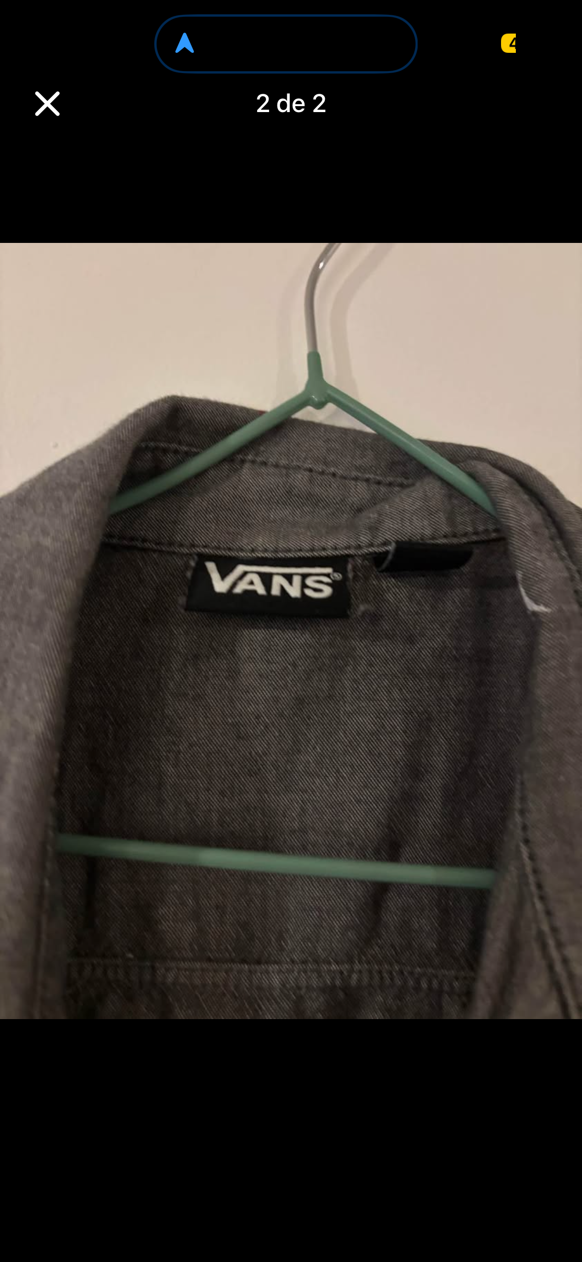 Camisa Vans gris bordada - miniatura 2