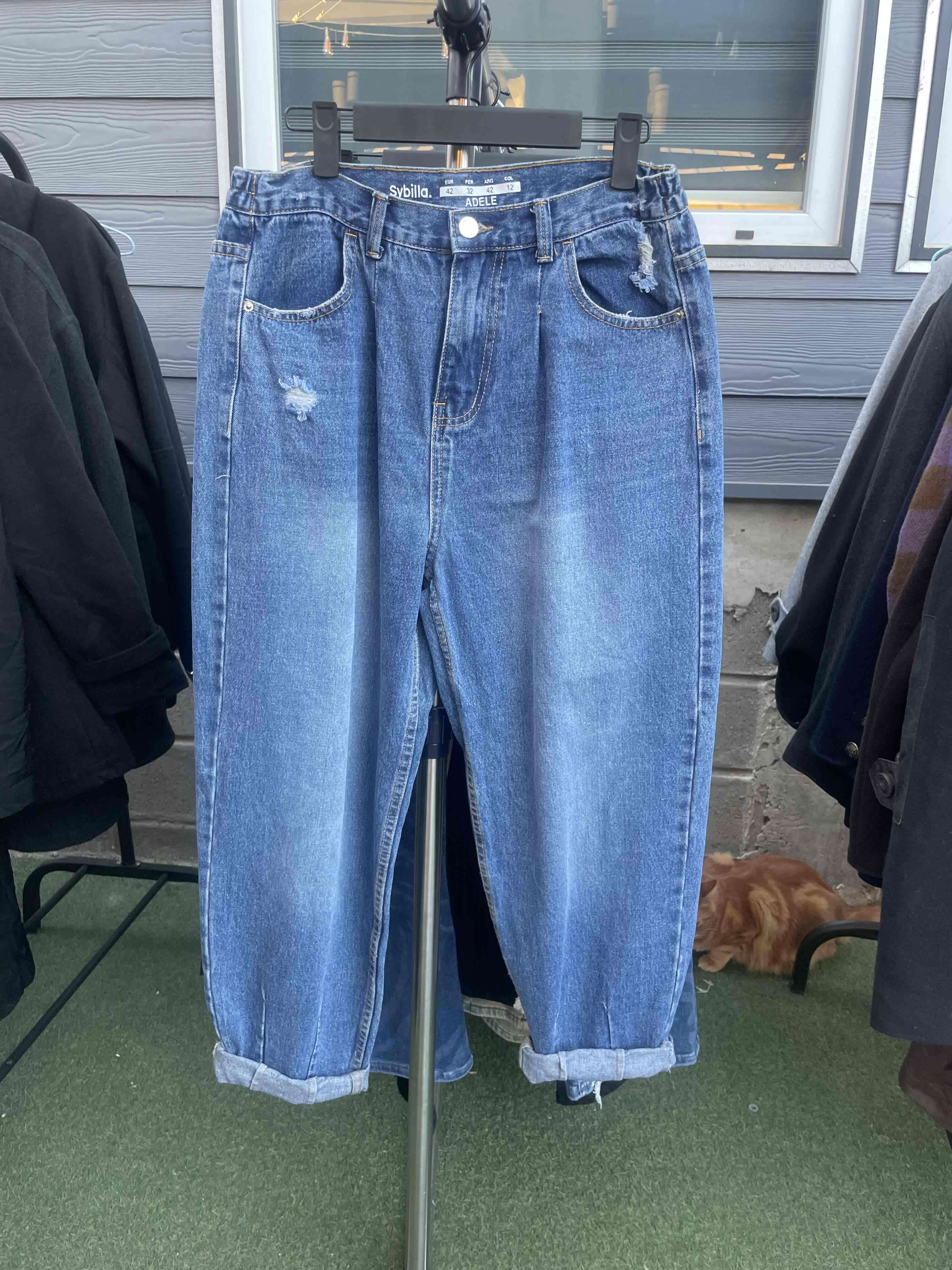 Jeans azul desgastados - 1