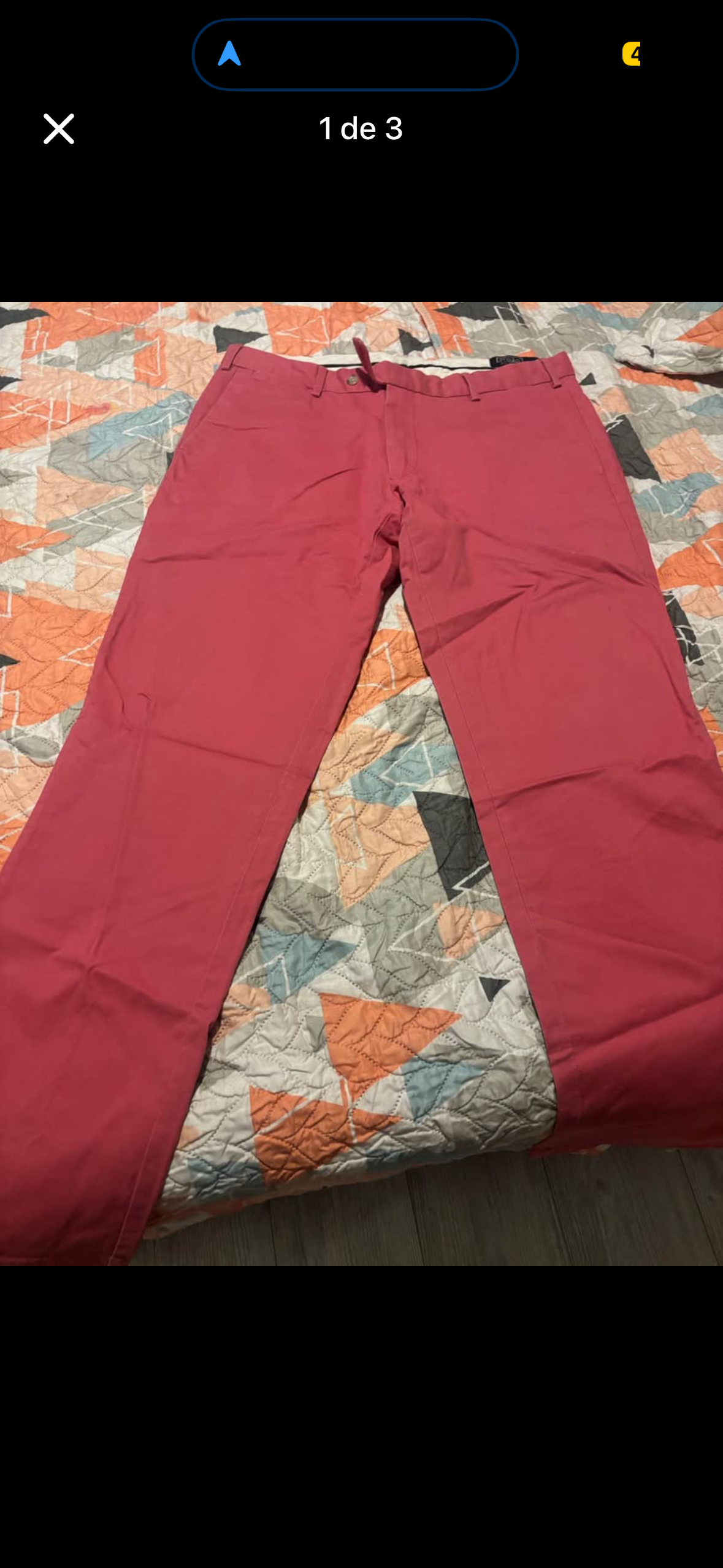 Pantalones rojos para hombre - miniatura 1