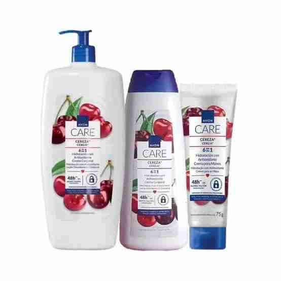 Set de cuidado corporal Avon cereza