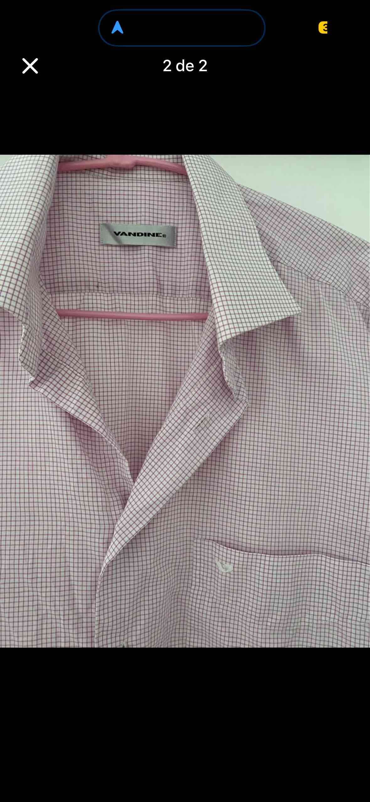 Camisa cuadriculada rosa hombre - miniatura 2