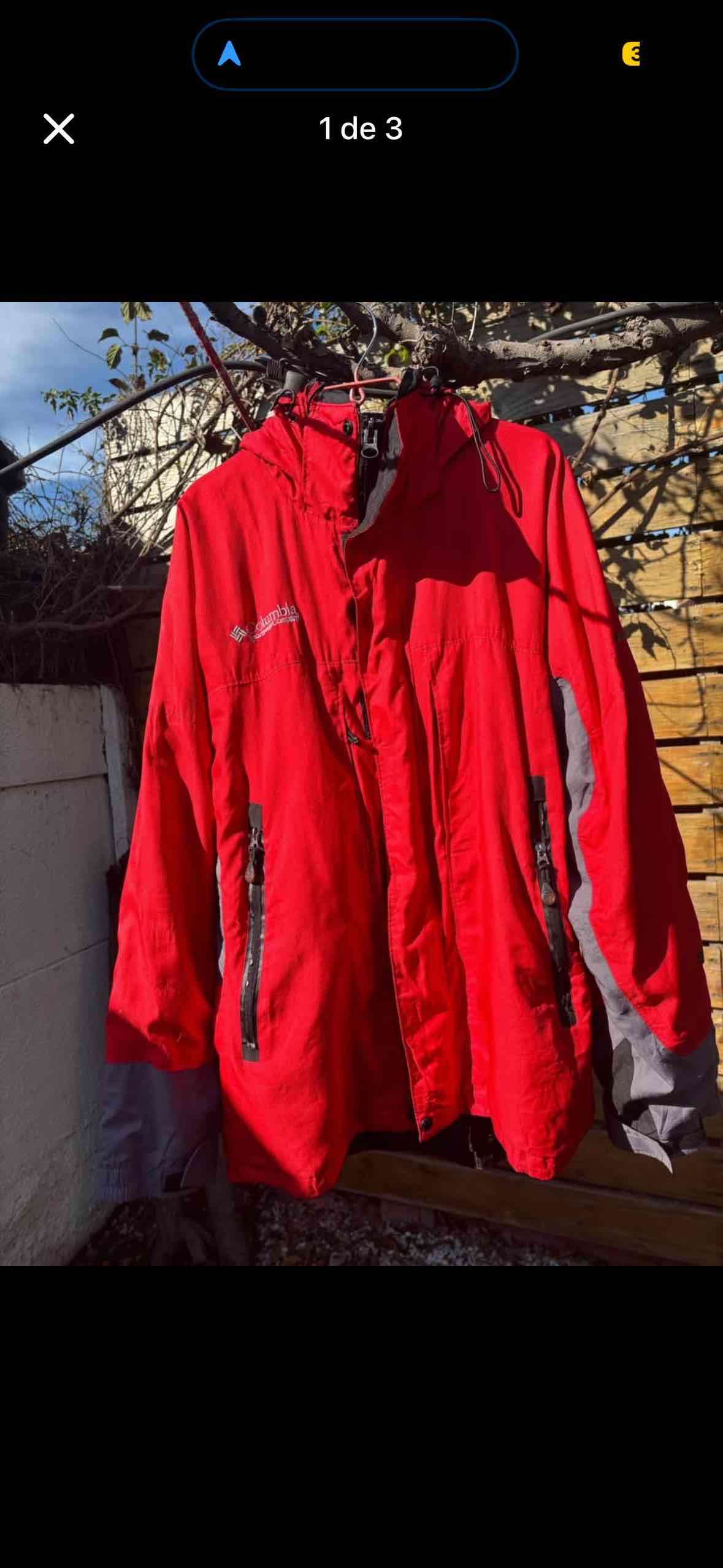 Chaqueta roja Columbia outdoor - 1