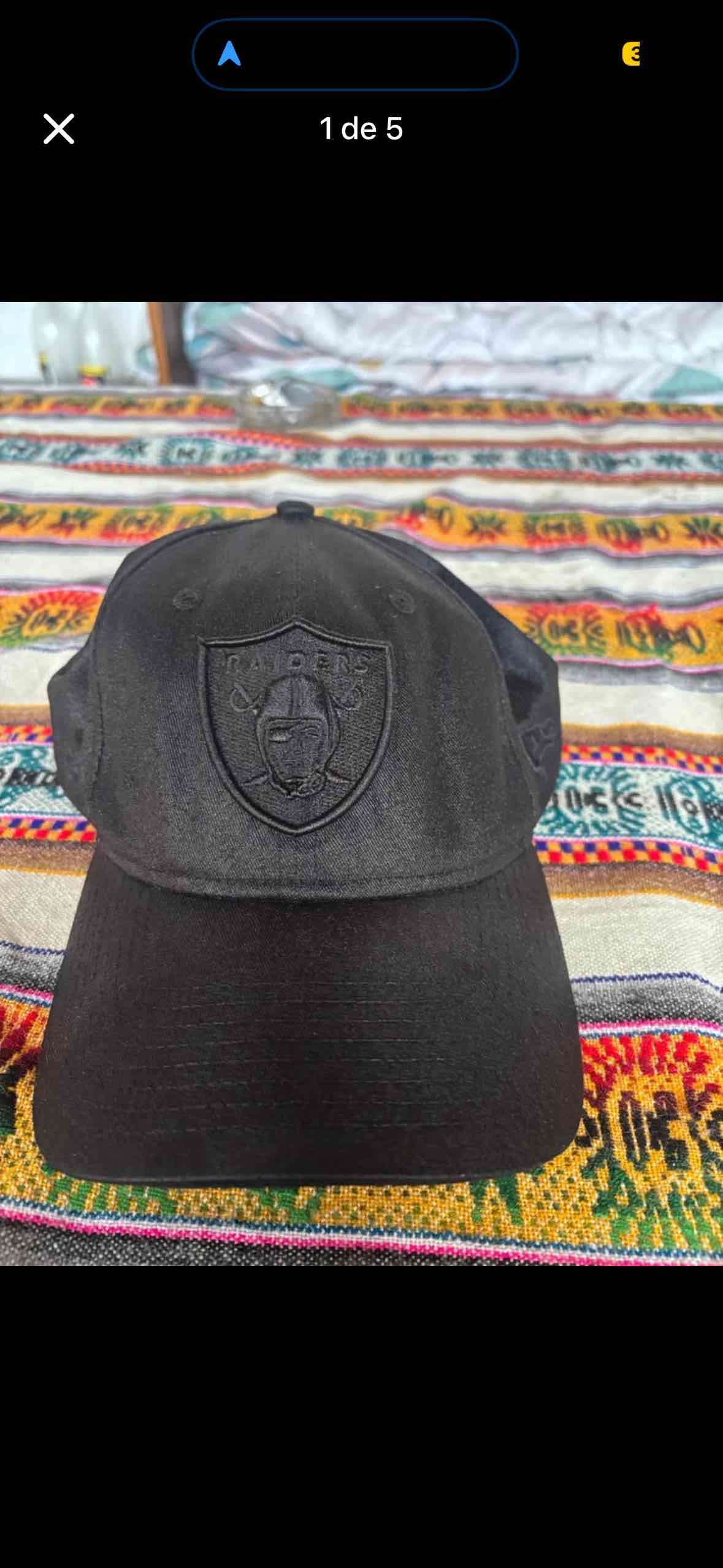 Gorra negra Raiders - miniatura 1