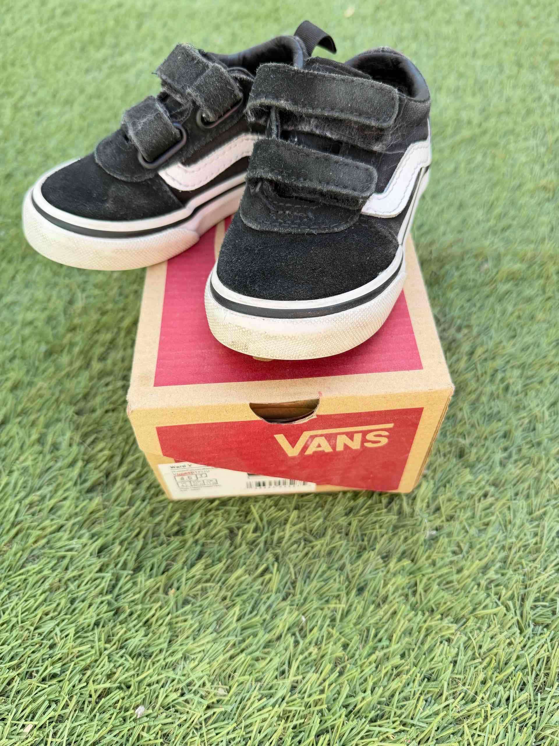 Zapatillas negras Vans niño - miniatura 1