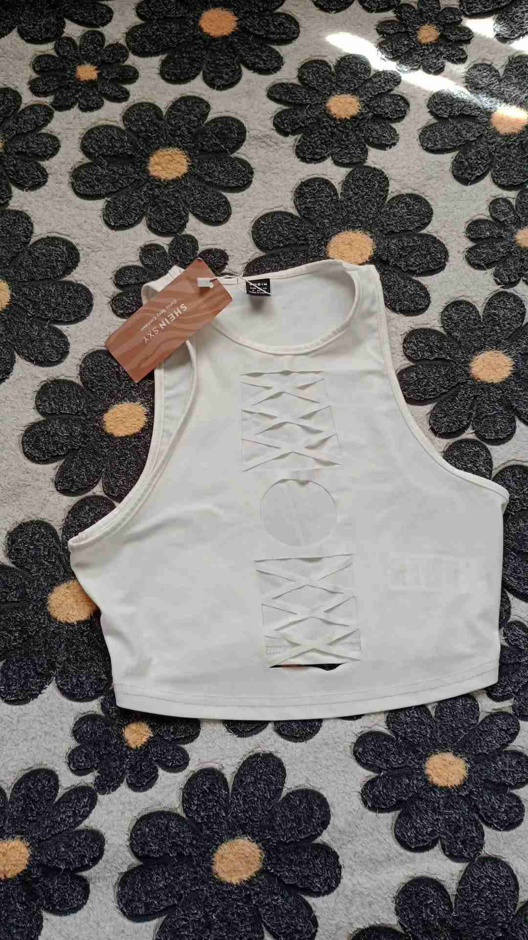Crop top blanco SHEIN