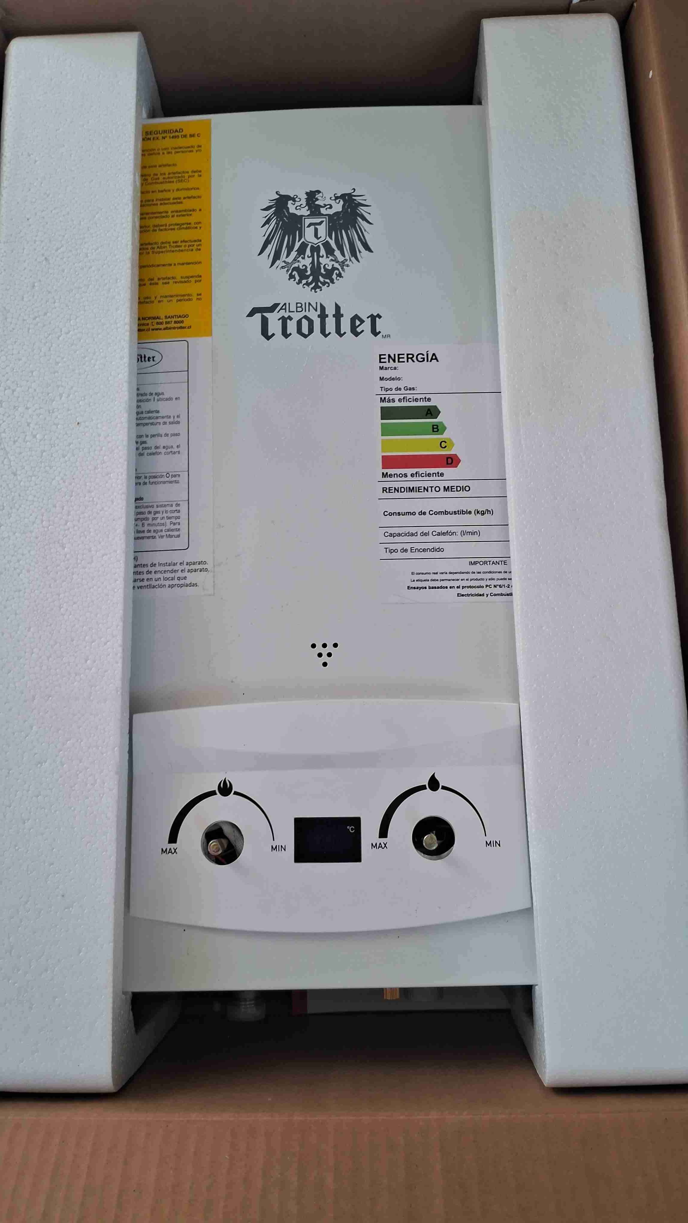 Calefont Albin Trotter nuevo 5 lts - miniatura 1