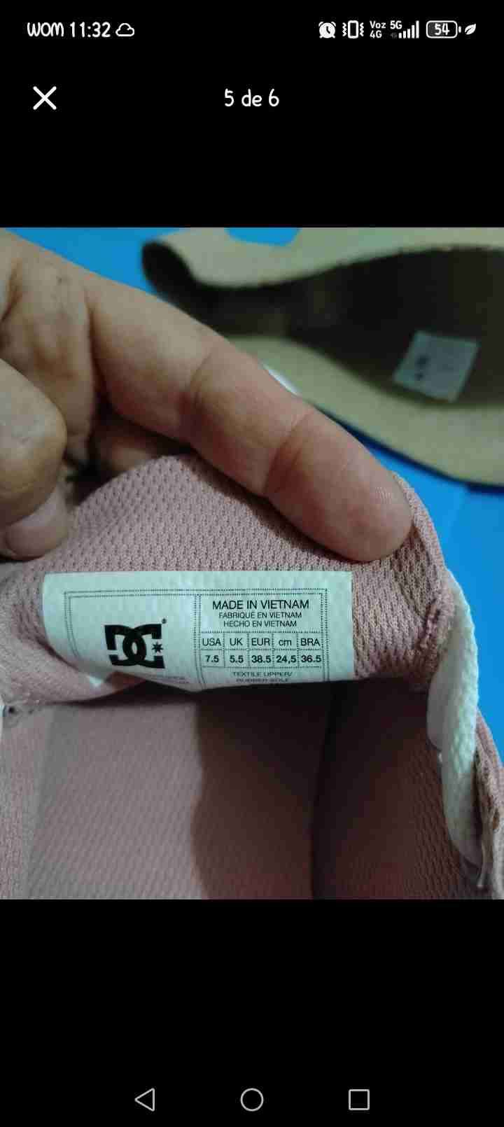 Zapatillas rosadas DC skate - miniatura 4